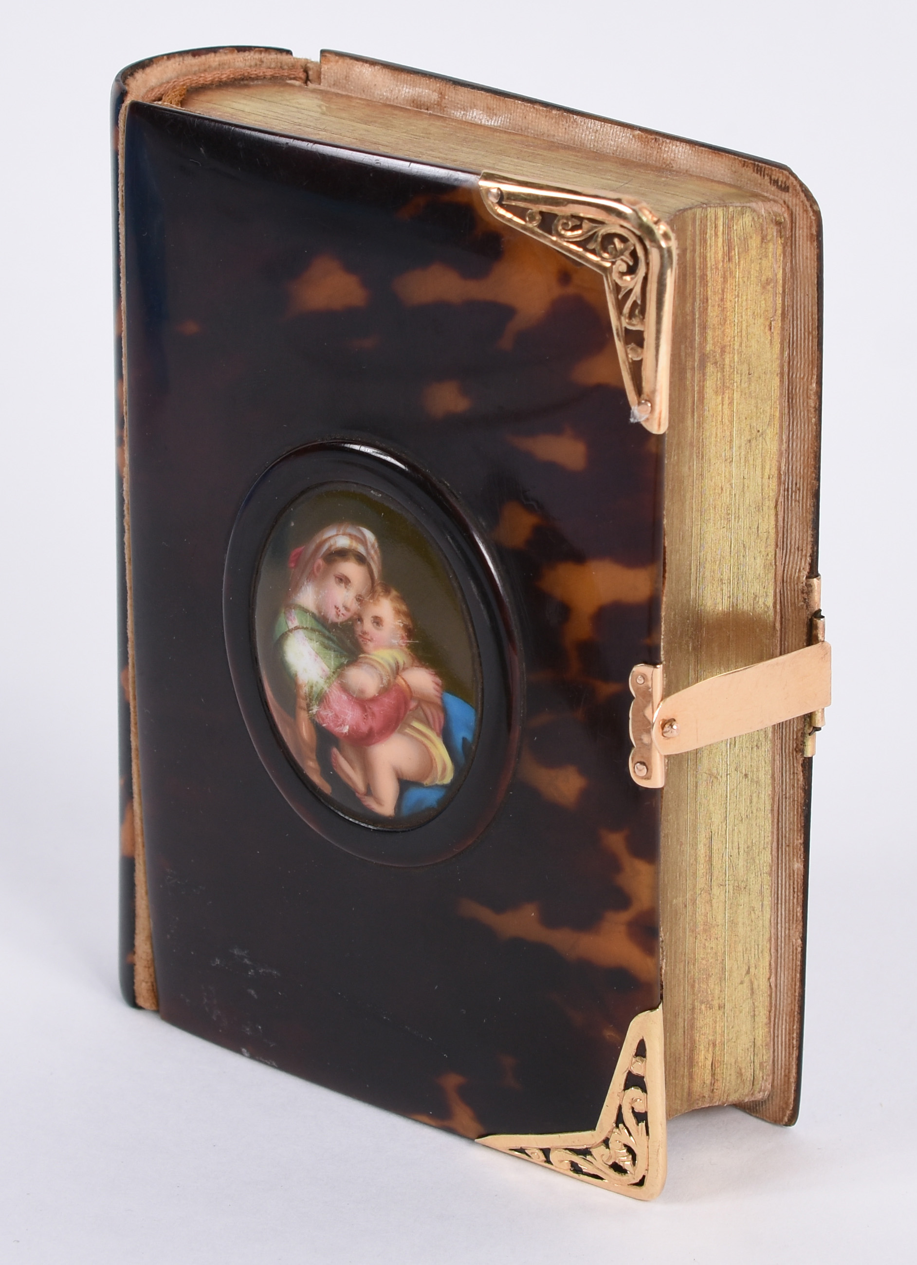Antigo Missal com capa de tartaruga e aplicações em ouro (... - foto 1 de 6