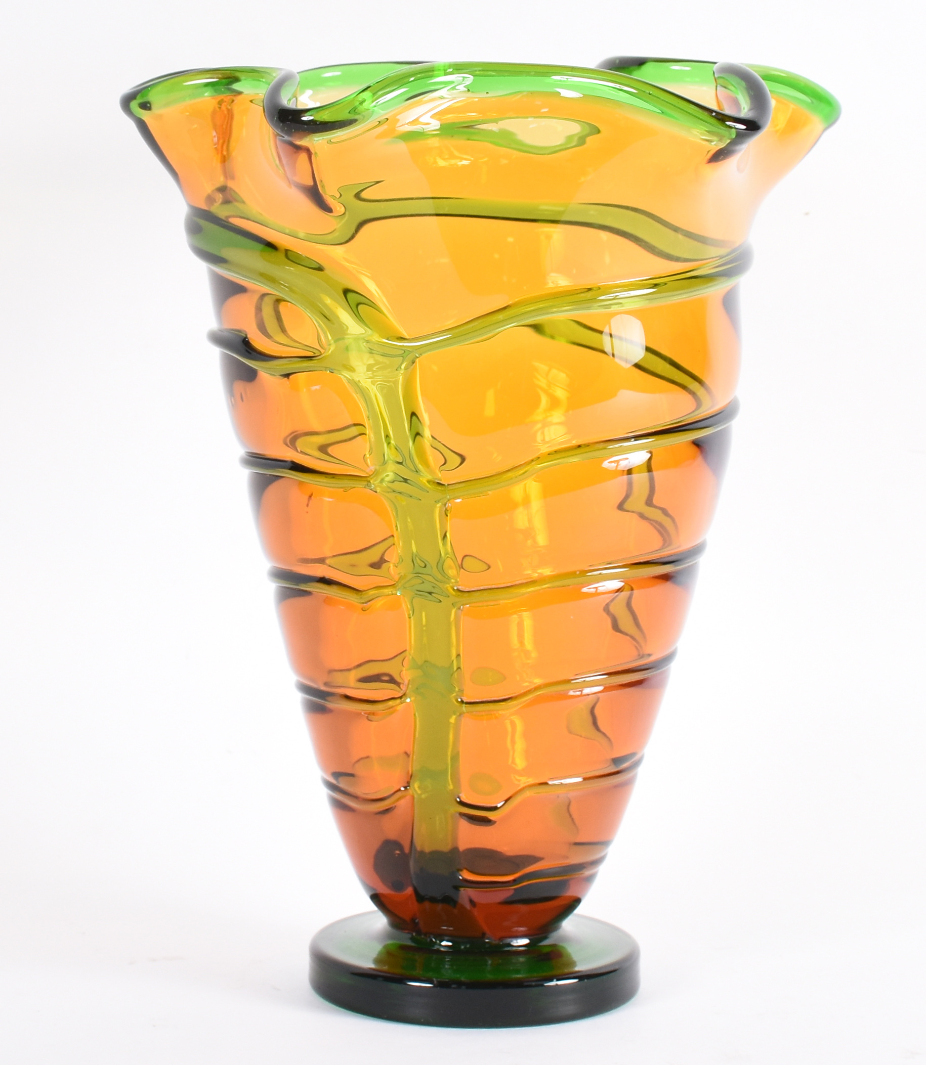 Vaso de Murano na cor âmbar . - foto 3 de 4