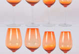 Quatro cálices para vinho tinto e 4  para vinho... - Quatro cálices para vinho tinto e 4  para vinho branco.
