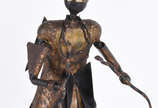 Tatti Moreno (1944-2022),  - Escultura em metal patinado representando Orixá.