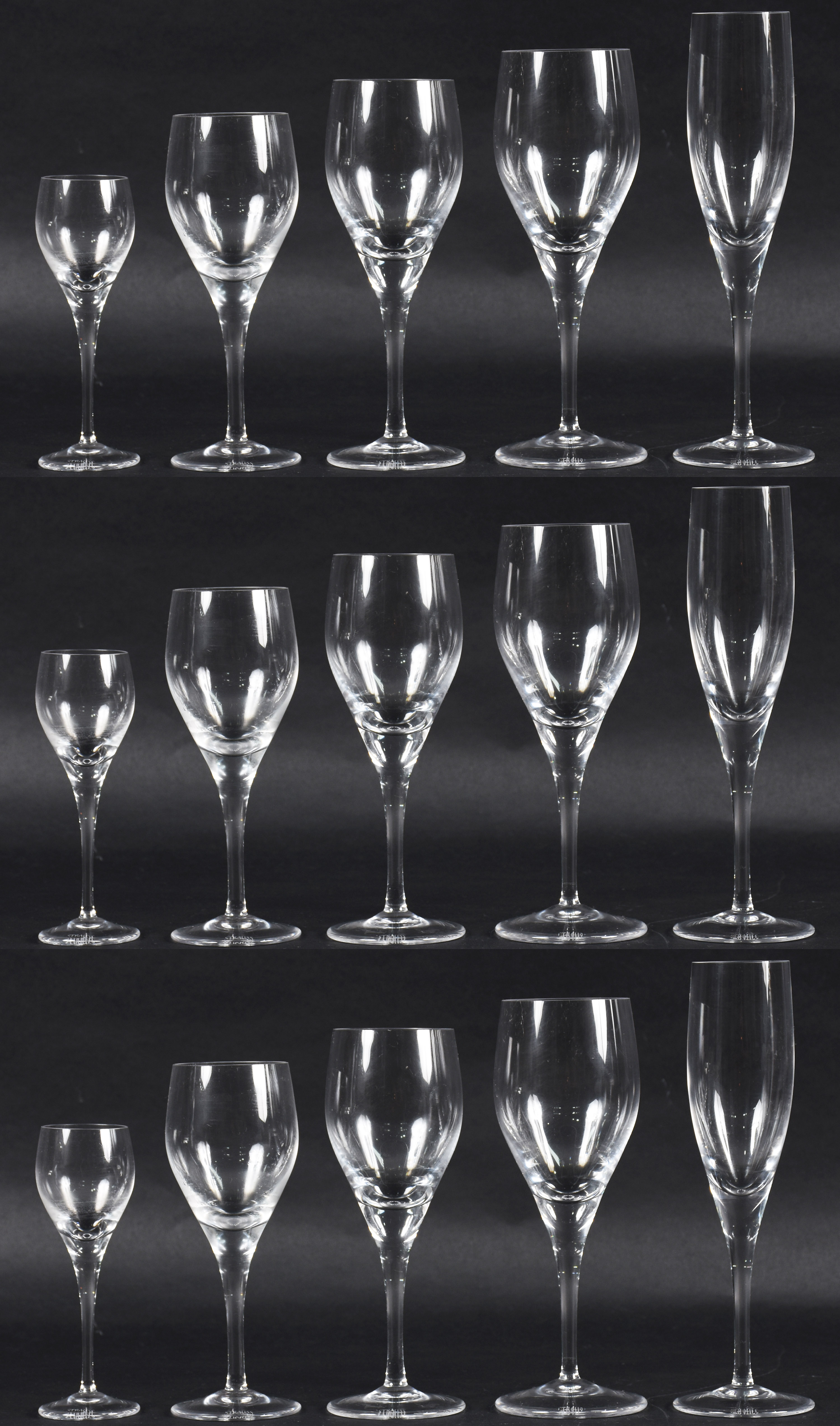 Conjunto de cálices de cristal Strauss : 12 para binho branco, 12... - foto 1 de 3