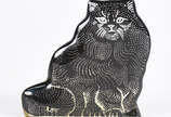 Abraham Palatnik (1928-2020),  - Escultura  de resina de poliéster representando gato. Assinada.