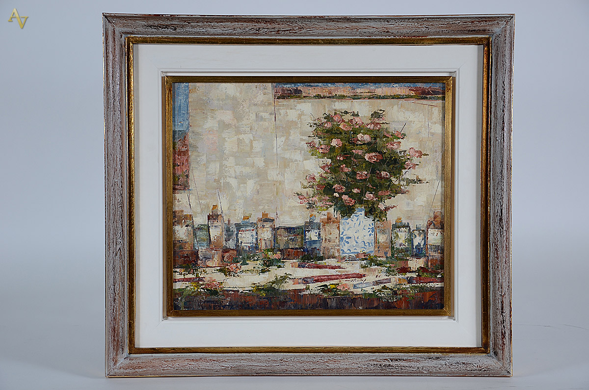 JOSÉ PAULO MOREIRA DA FONSECA - As flores e pintura - ost - 55 x 46... - foto 1 de 4