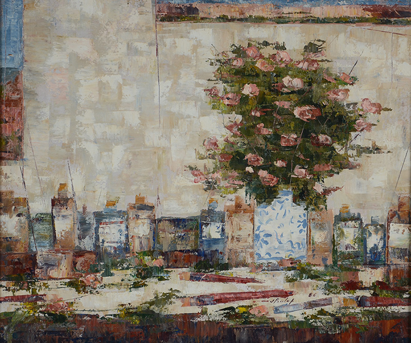 JOSÉ PAULO MOREIRA DA FONSECA - As flores e pintura - ost - 55 x 46... - foto 2 de 4