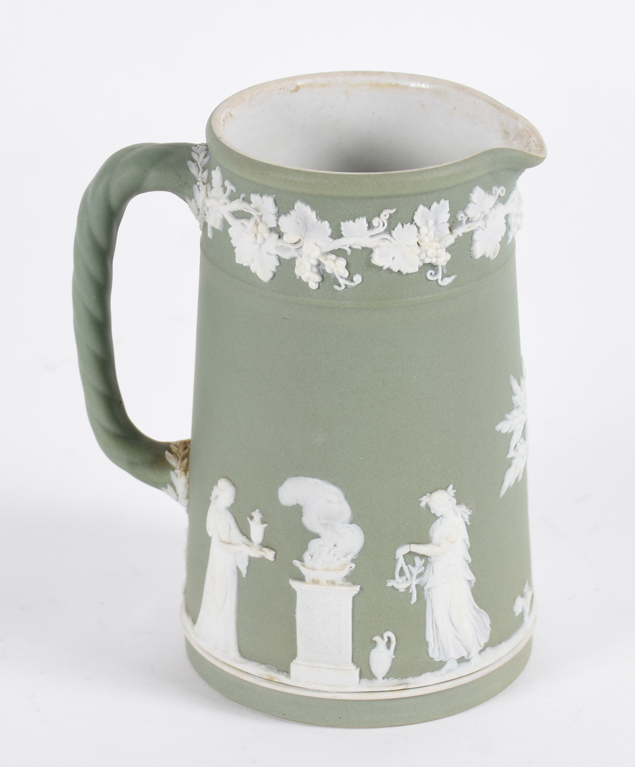 Jarra de porcelana inglesa Wedg wood na cor verde. Marcada na base. - foto 1 de 4