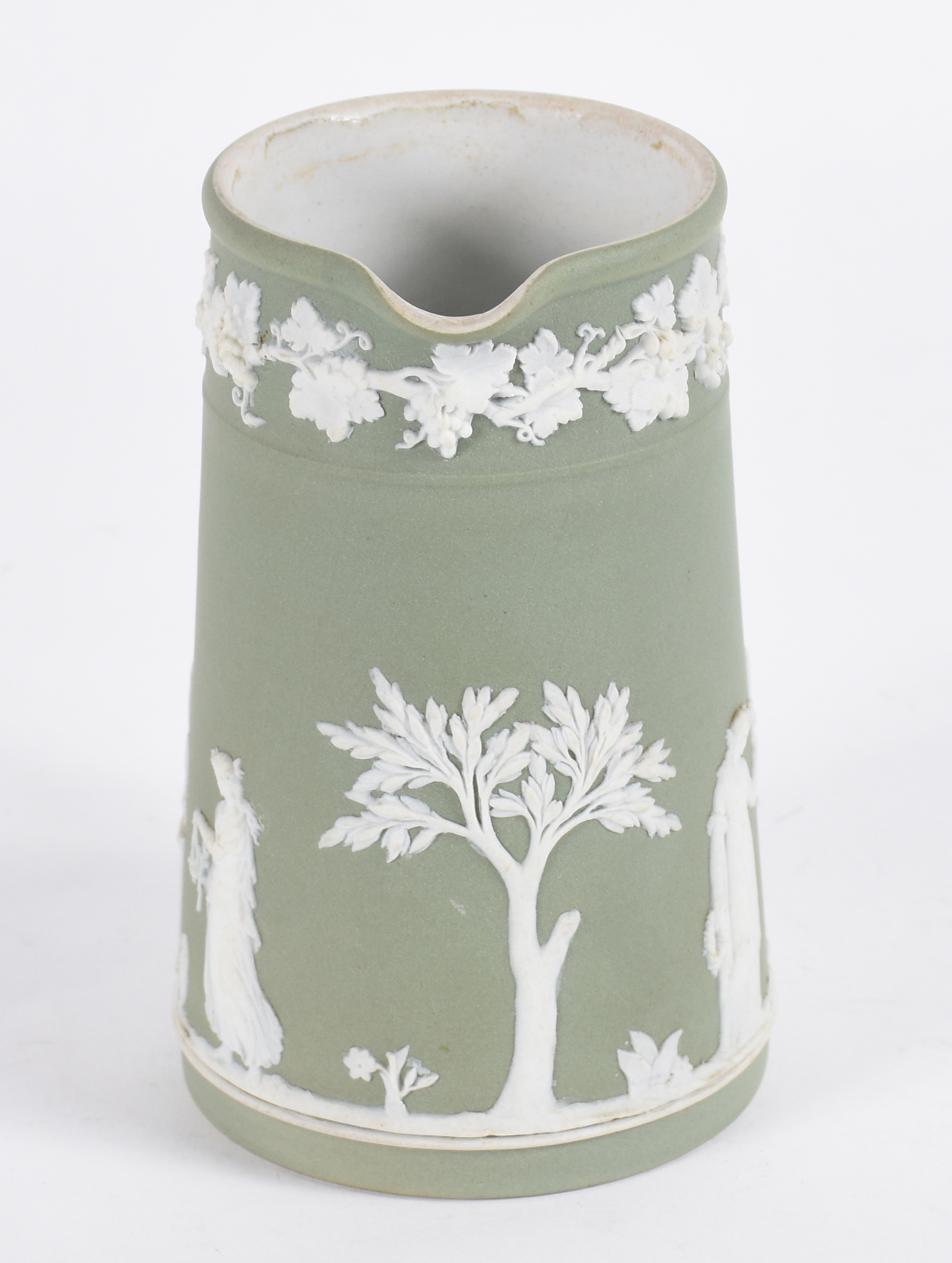 Jarra de porcelana inglesa Wedg wood na cor verde. Marcada na base. - foto 2 de 4