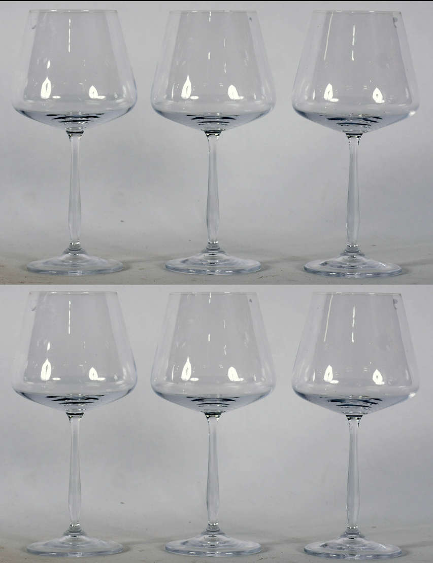 Seis taças de cristal da bohemia para vinho 570 ml. - foto 1 de 2