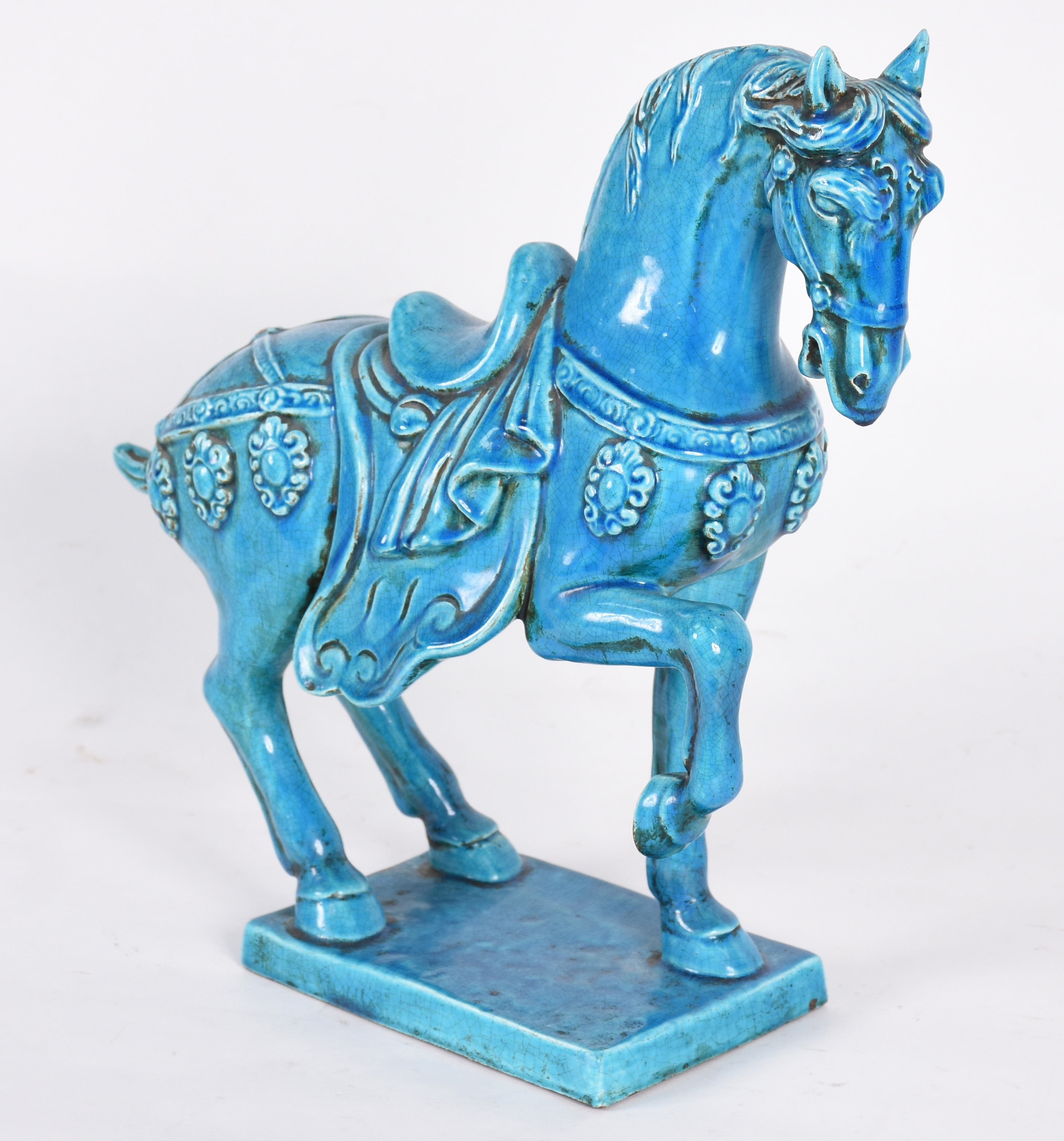 Cavalo chines de porcelana Bleu de Chine. - foto 1 de 5