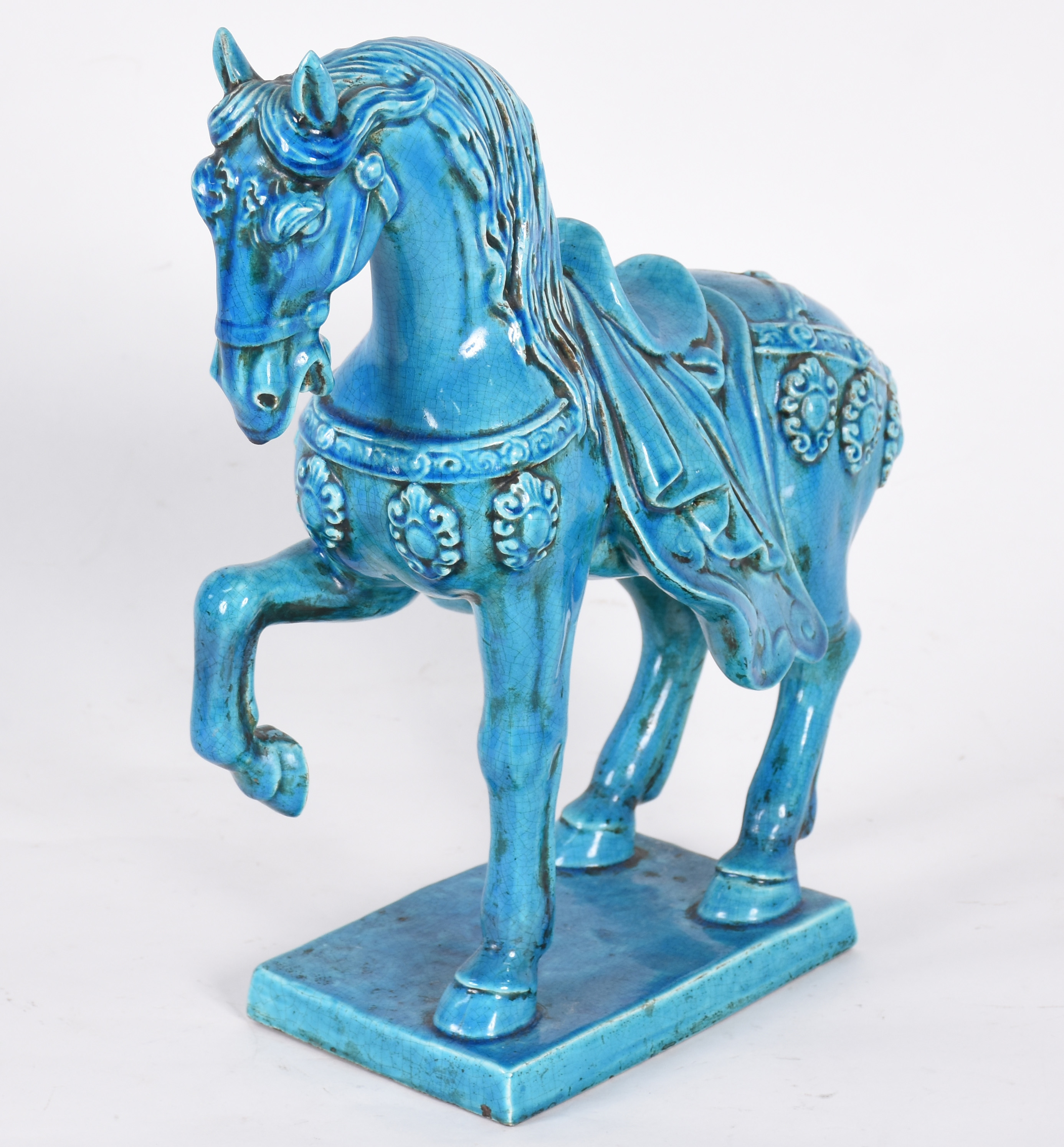 Cavalo chines de porcelana Bleu de Chine. - foto 4 de 5