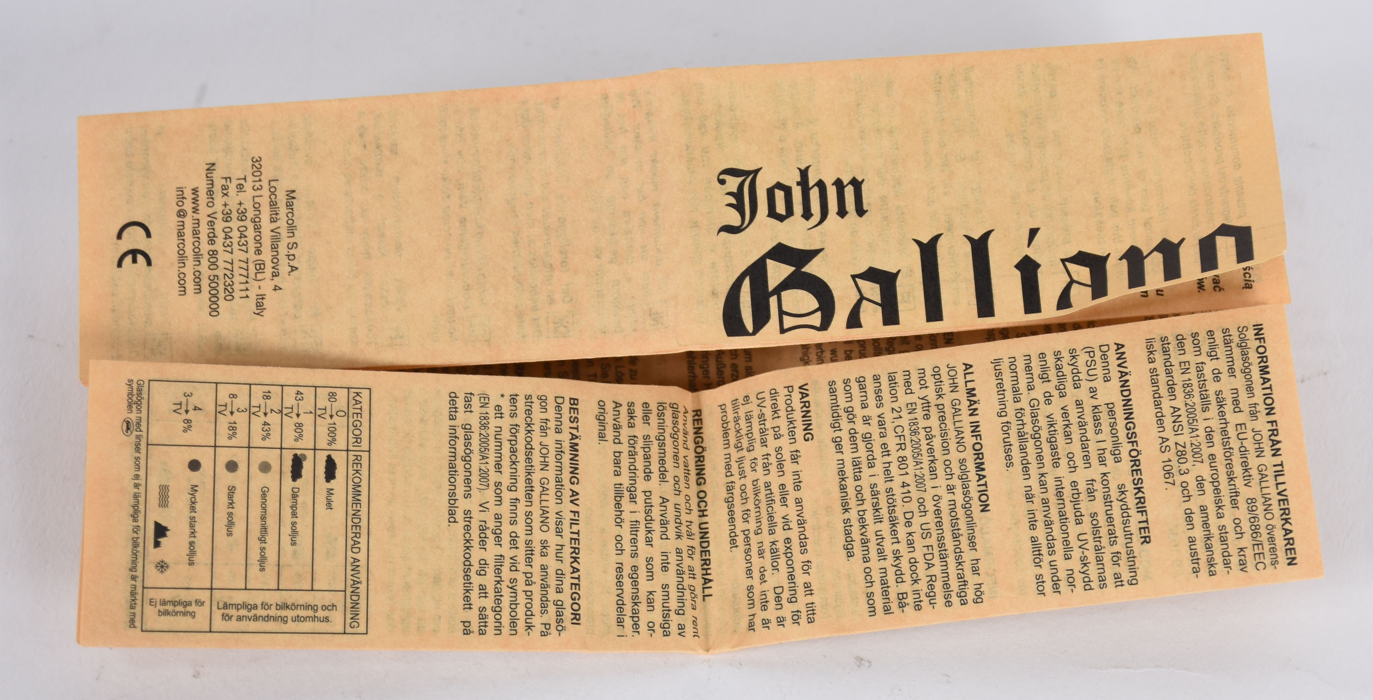 Óculos de sol da marca JOHN GALLIANO, no estojo. - foto 8 de 8