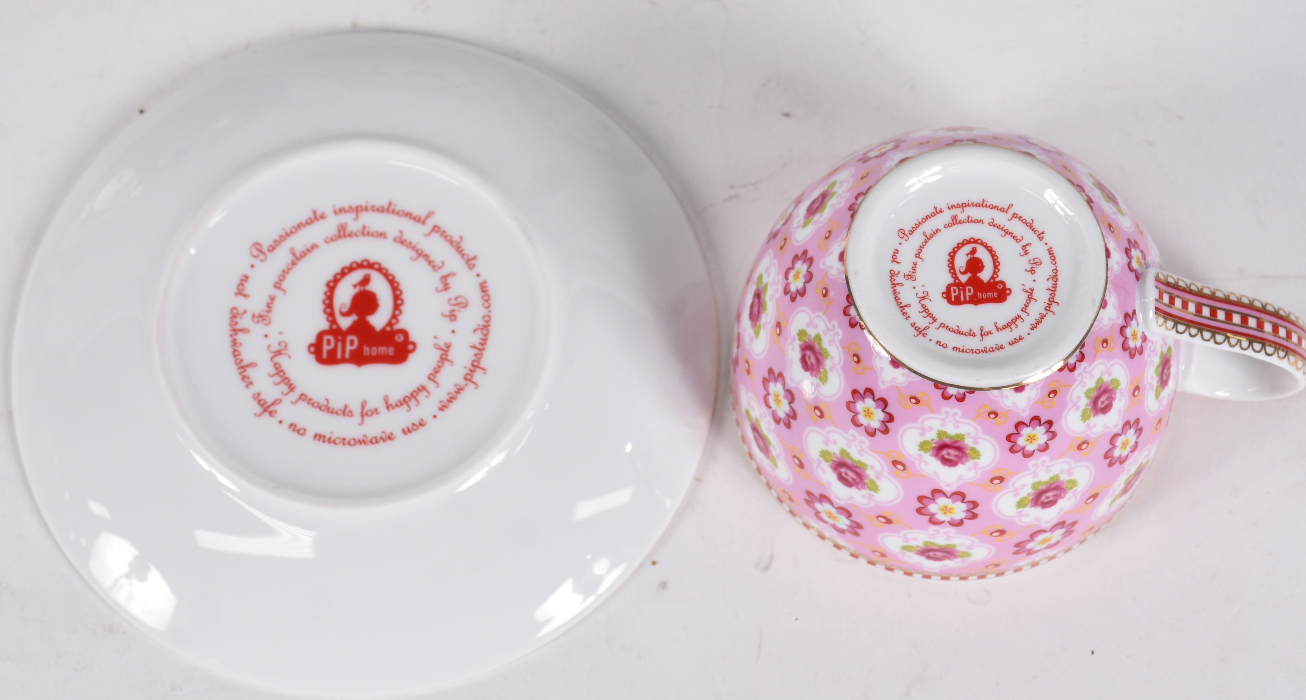 Conjunto de porcelana PIP Home, composto de 6 xícaras de chá com... - foto 8 de 8
