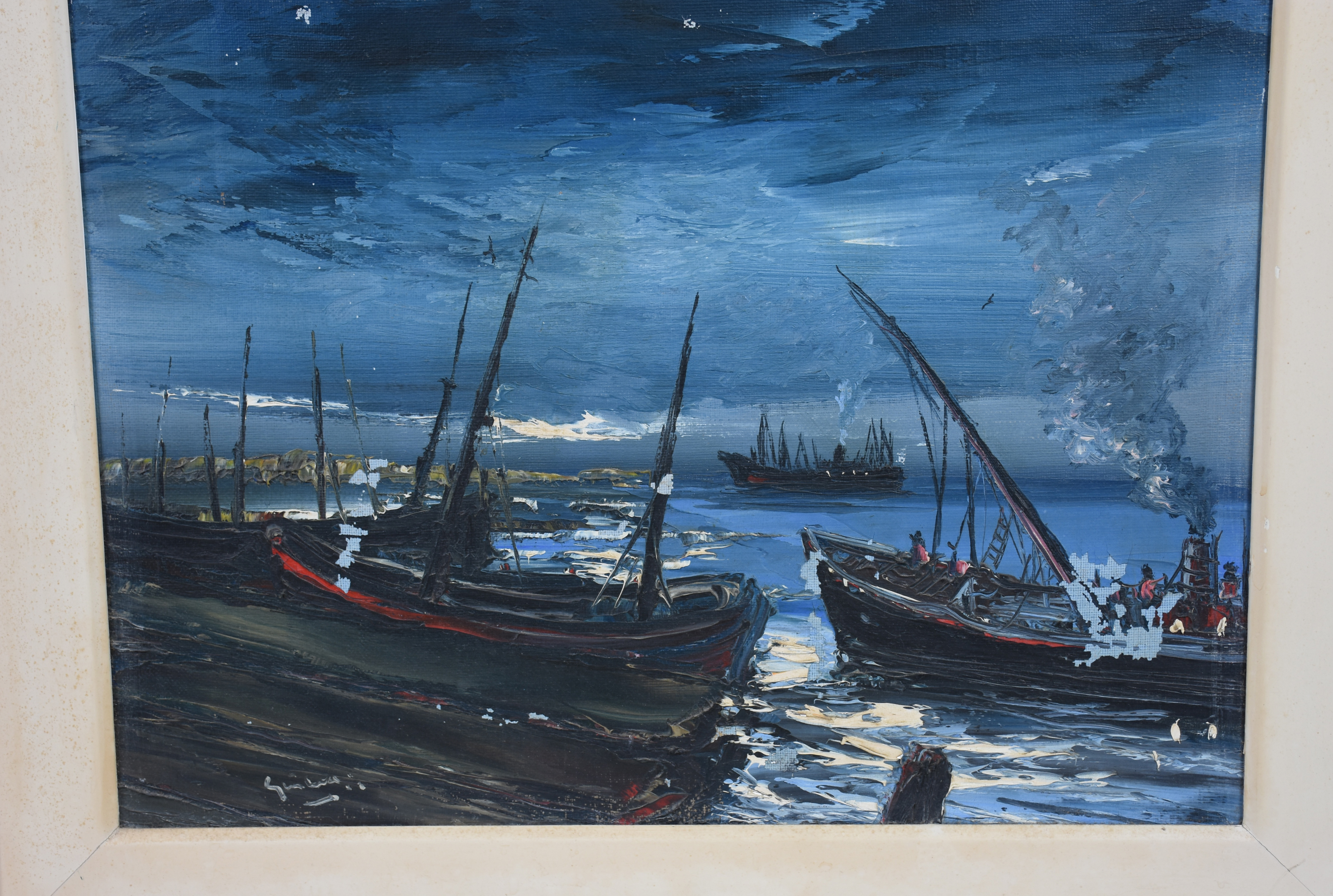 Guima (1927-1993), Marinha com barcos - foto 5 de 6