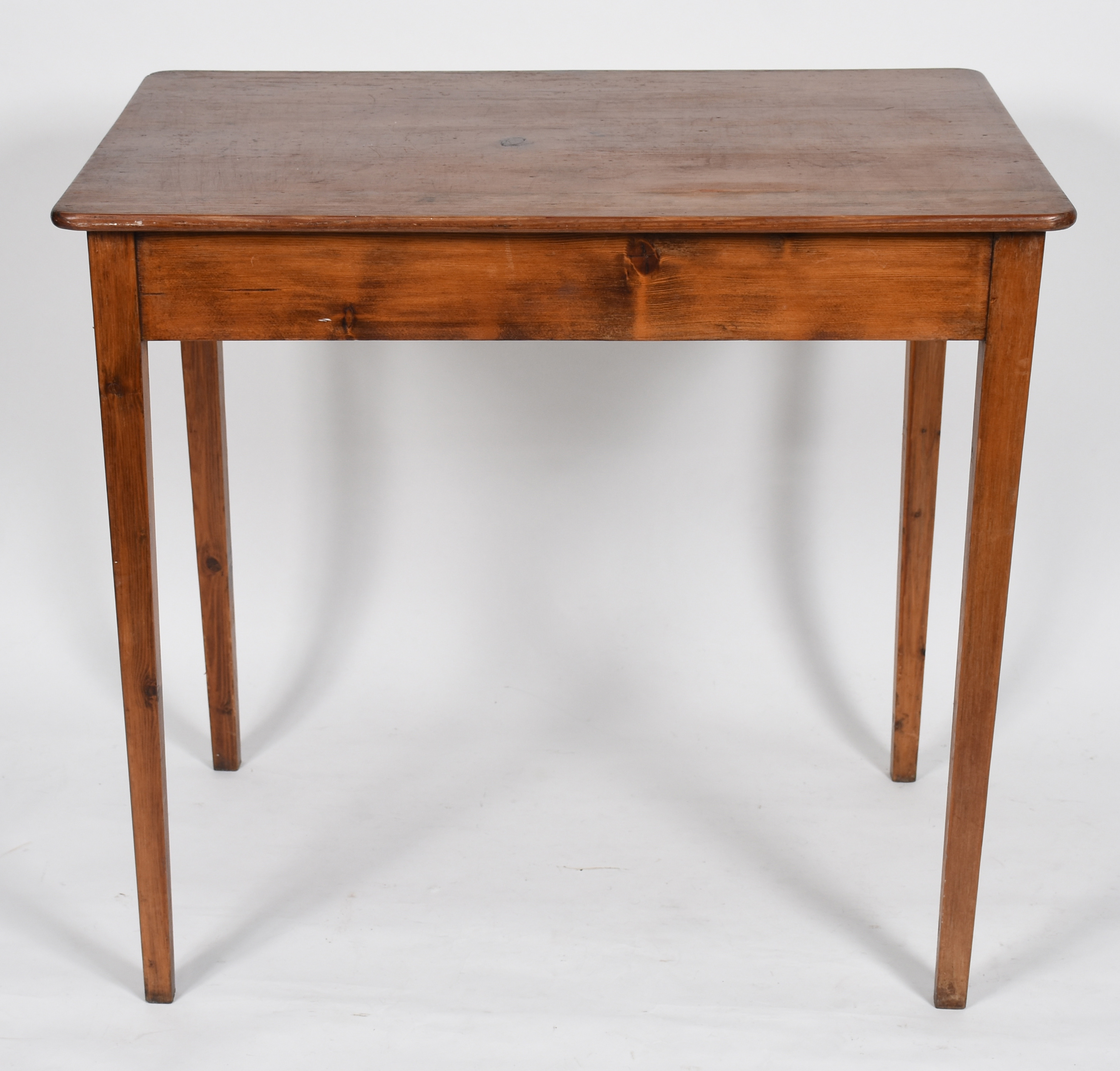 Mesa de pinho de riga com tampo retangular, uma gaveta, quatro pernas... - foto 4 de 4