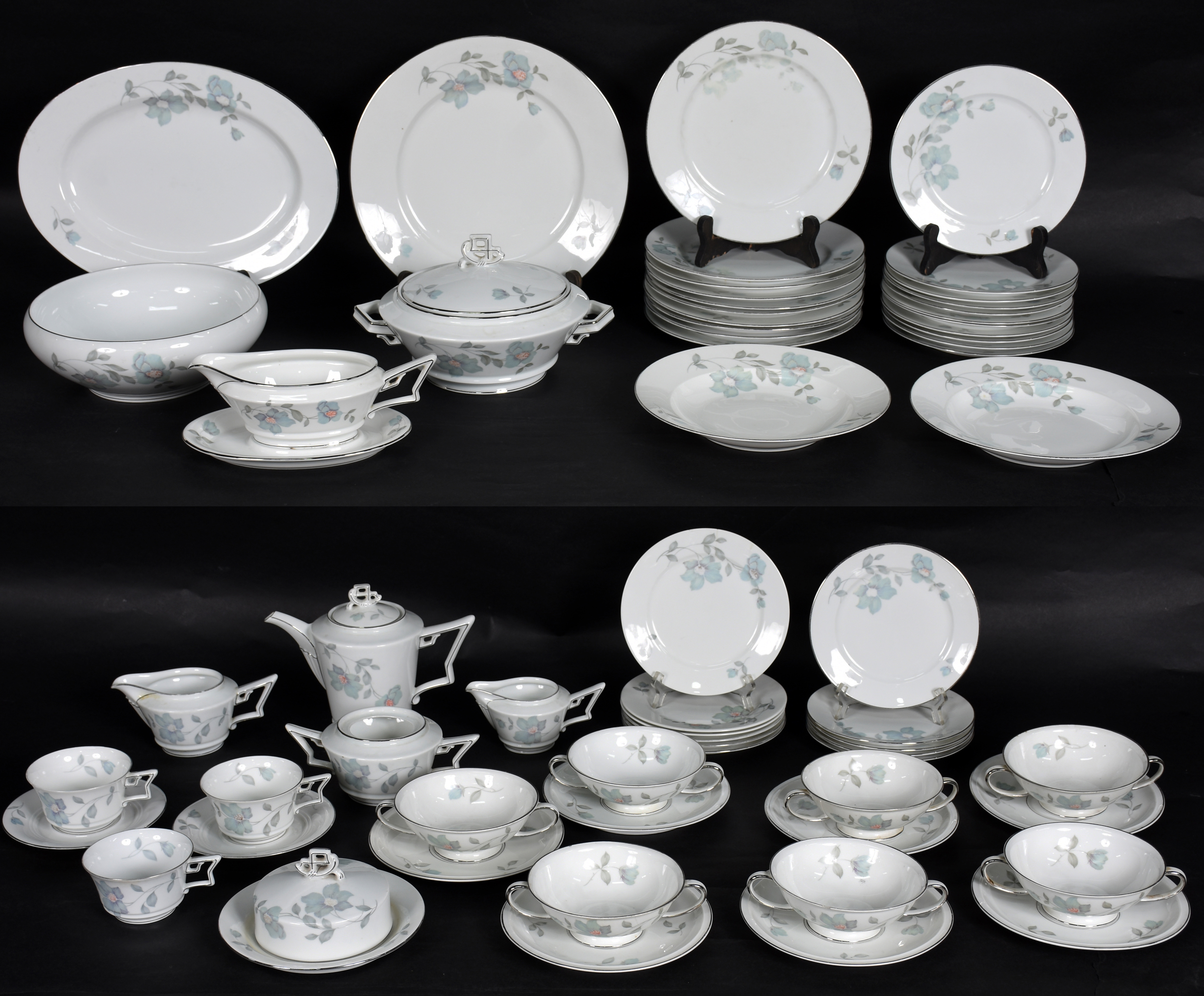 Aparelho de jantar e chá de porcelana Rosenthal, composto de 10... - foto 1 de 7