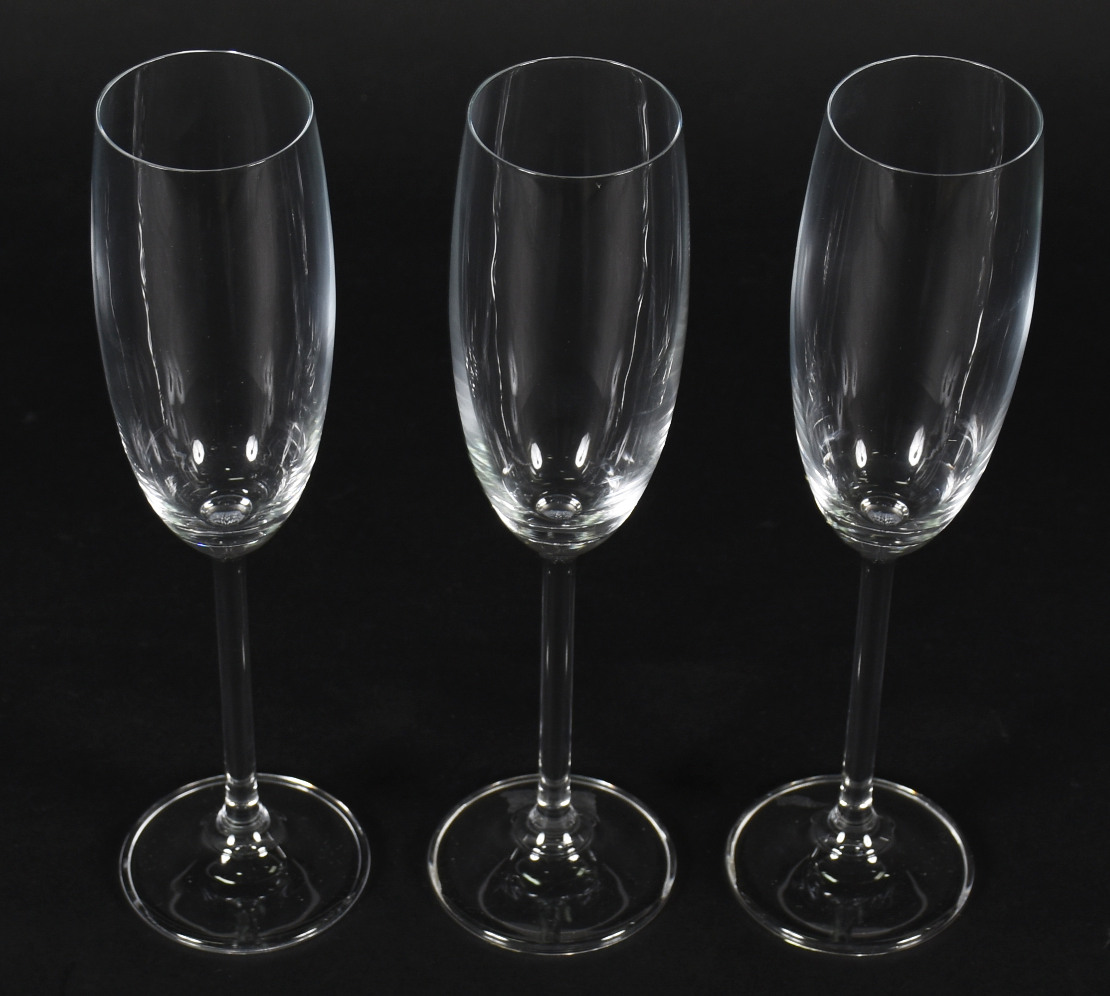 Seis flutes de cristal da Bohemia, 180 ml - foto 2 de 3