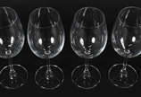 Seis taças de vinho branco de cristal da Bohemi... - Seis taças de vinho branco de cristal da Bohemia 430 ml.