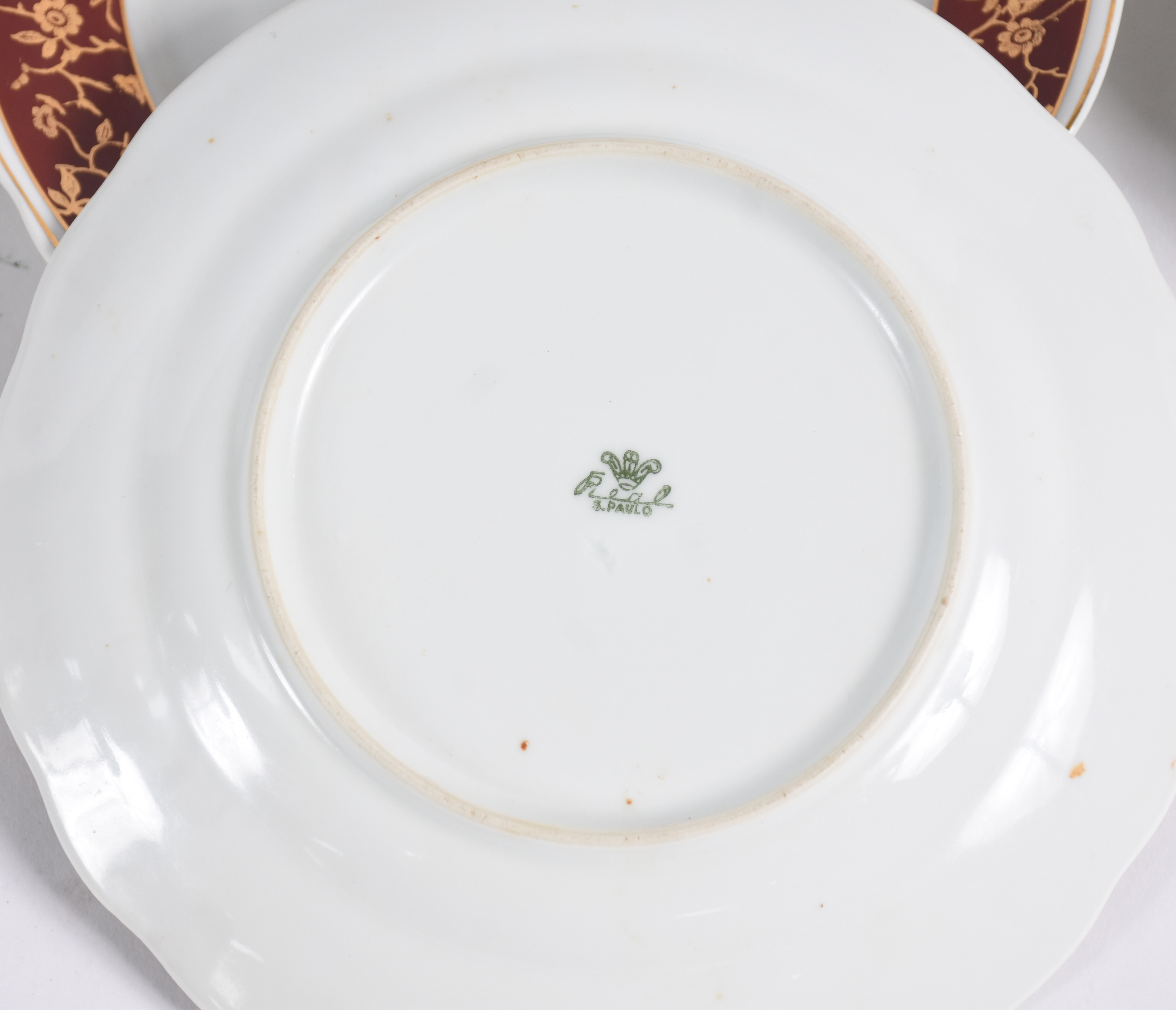 Aparelho de chá de porcelana Real em diversas cores com realces... - foto 5 de 5