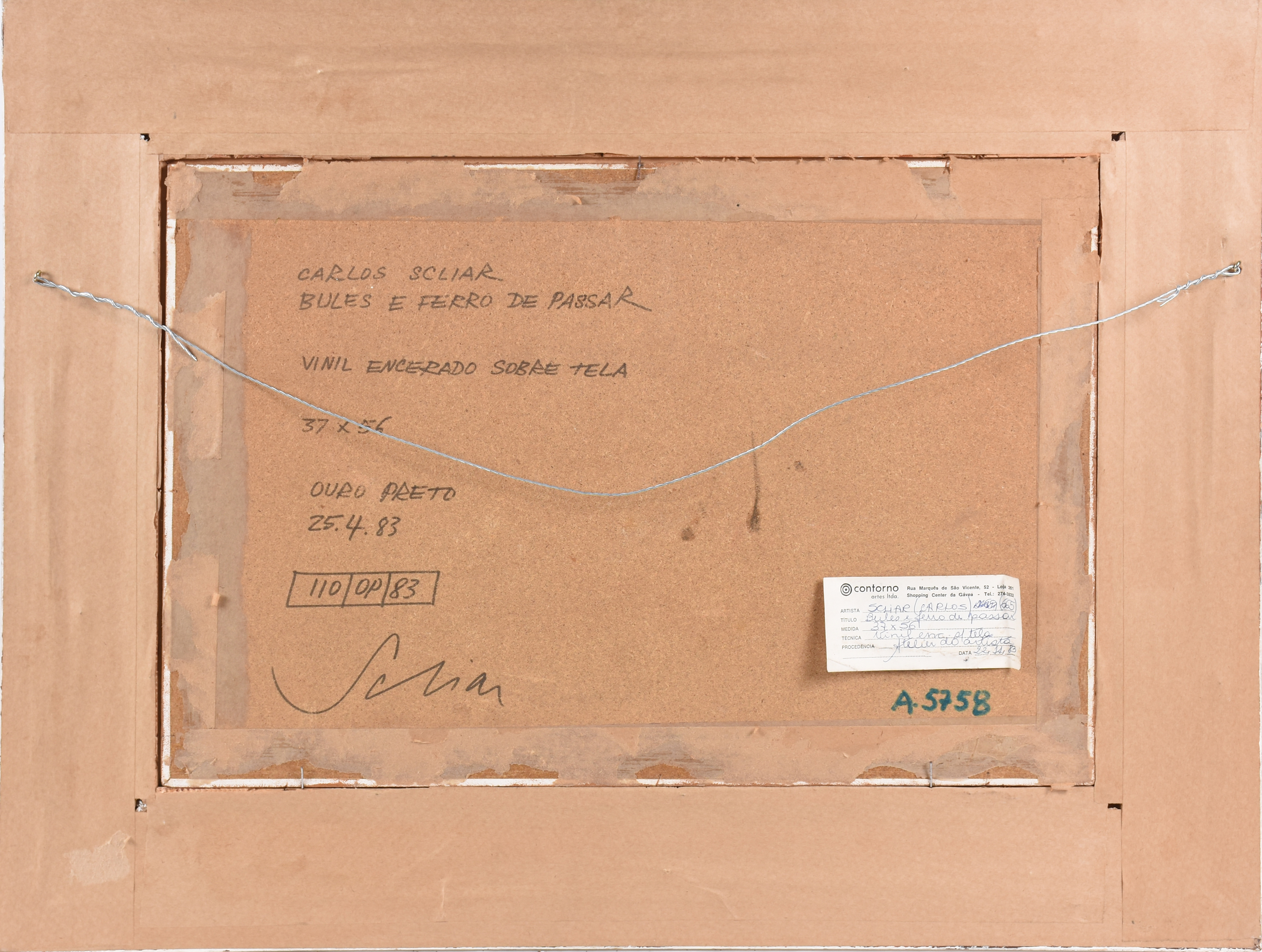 Carlos Scliar (1920-2001), Bule e ferro de passar - foto 3 de 3
