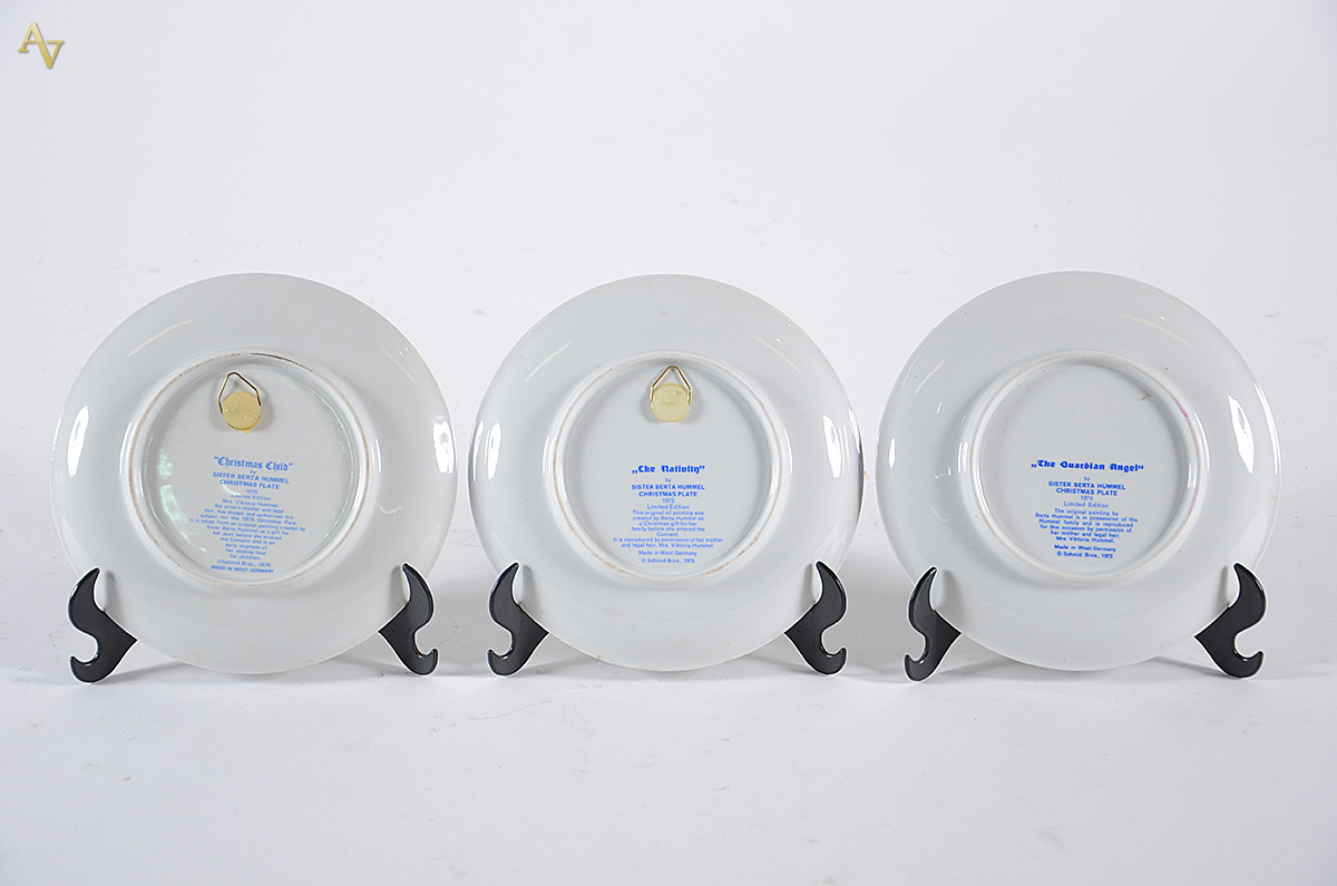 SCHMID - Três pratos de porcelana de coleção limitada, "Sister... - foto 2 de 2