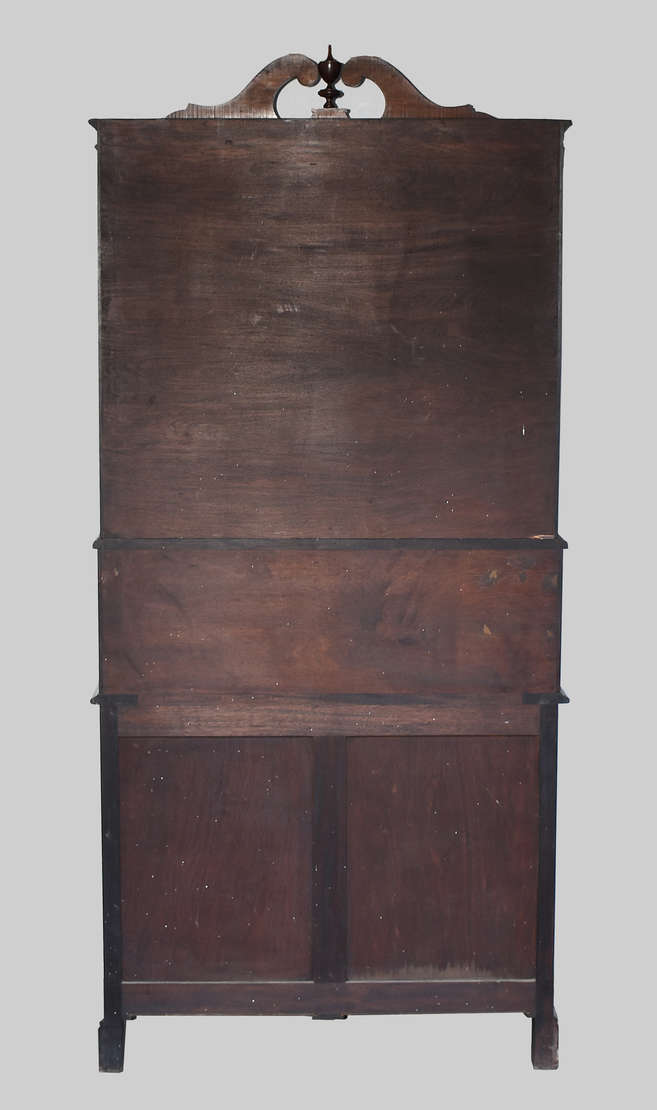 Bookcase de jacarandá com 5 gavetas, tampo articulado, 2 portas... - foto 3 de 3