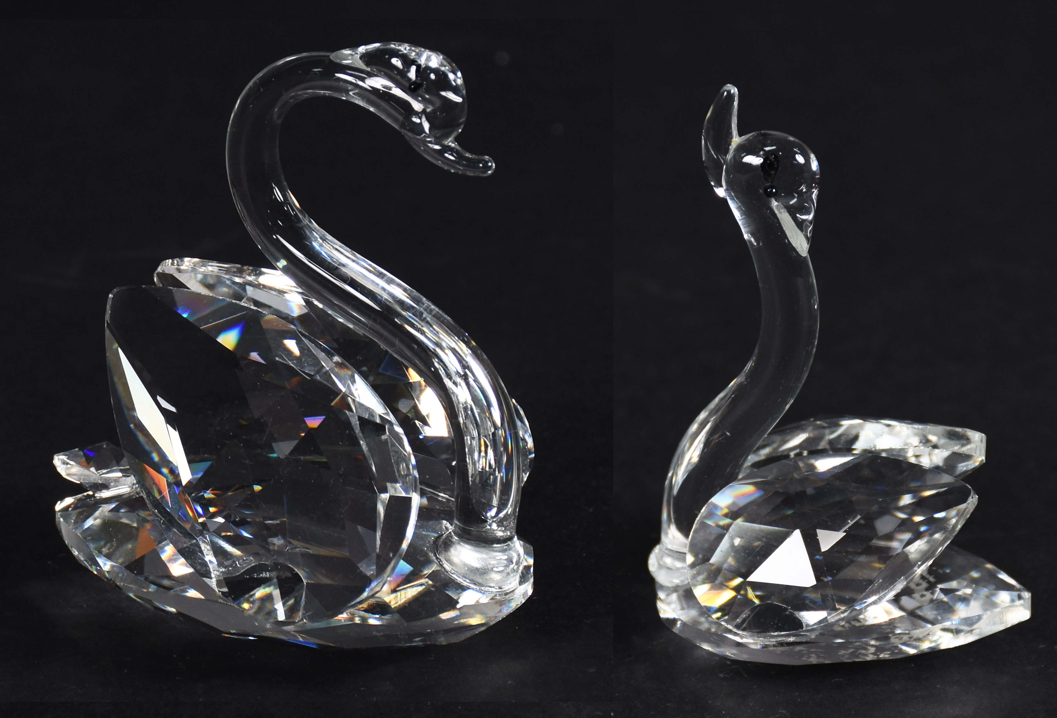 Dois cisnes de cristal. - foto 1 de 5