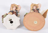 Teresa Linhares,  - Par de camponeses - Esta estatueta foi elaborada com a mais pura porcelana de Limoges - França . Toque final de Teresa Linhares, a grande mestre em po