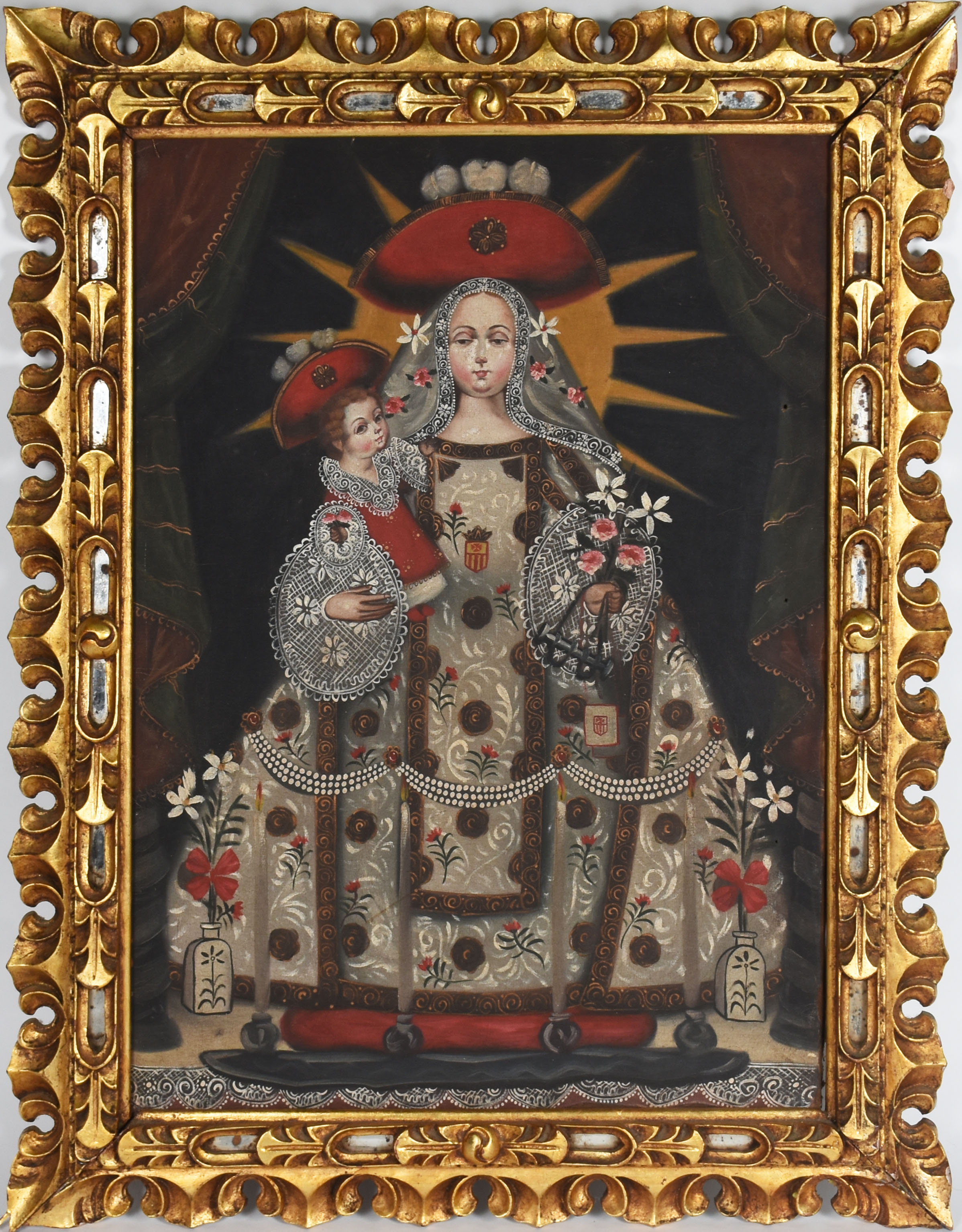 Escola Cusquenha (1538), Nossa Senhora com menino - foto 2 de 5