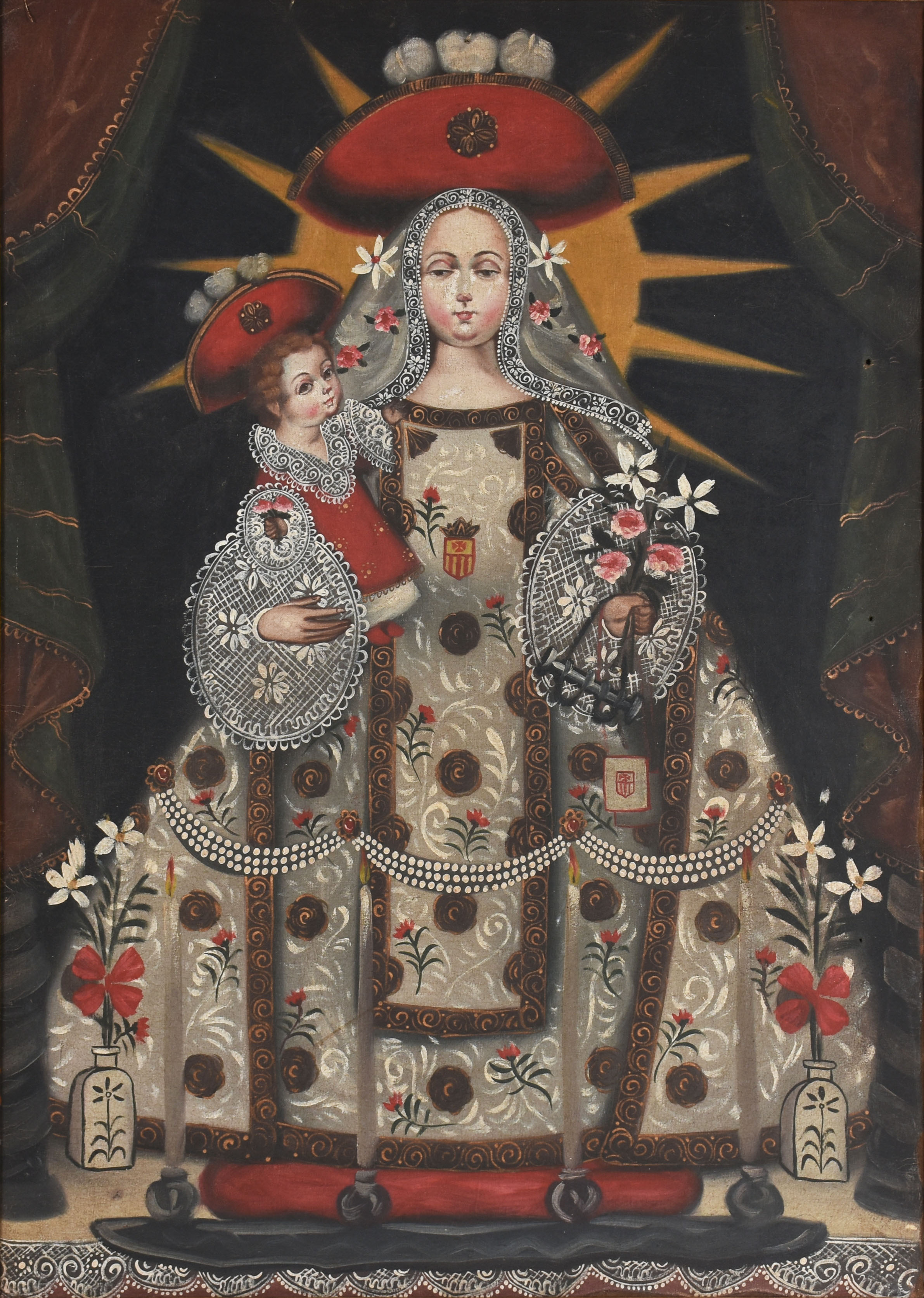 Escola Cusquenha (1538), Nossa Senhora com menino - foto 1 de 5