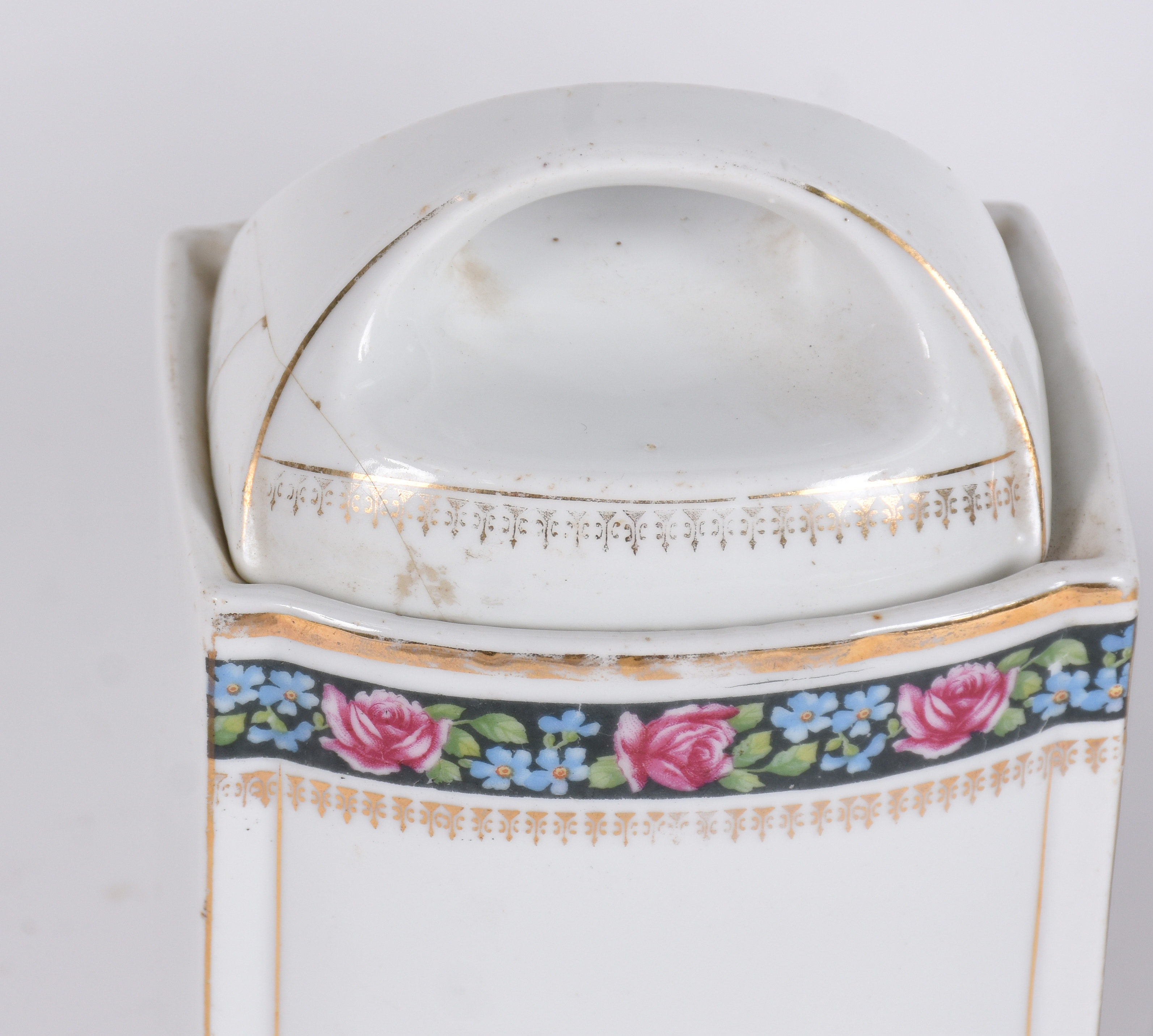Par de potes de porcelana com inscrições. - foto 3 de 6