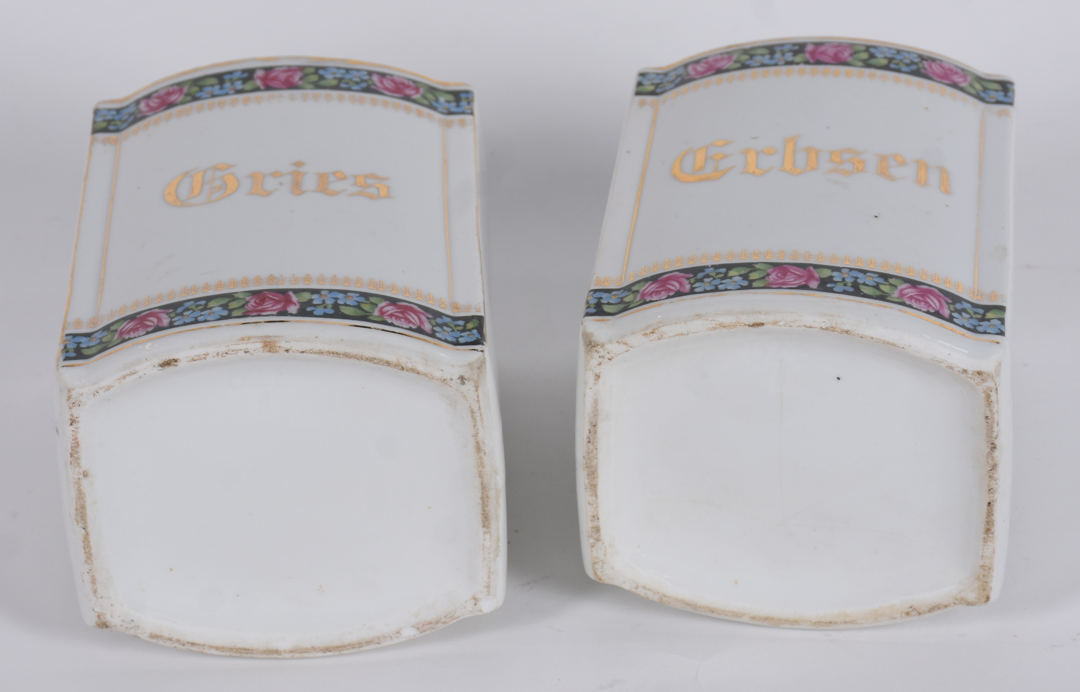 Par de potes de porcelana com inscrições. - foto 6 de 6