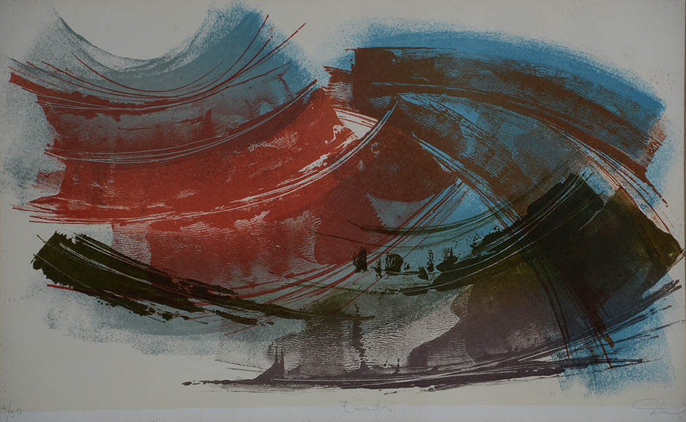 ASSINATURA NÃO IDENTIFICADA - Encontros 49/50 - serigrafia - 41 x 69 - foto 2 de 5