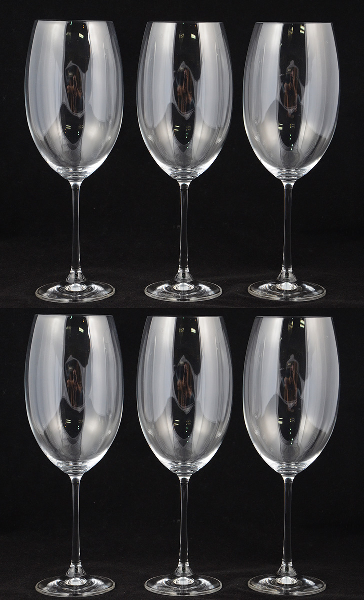 Seis cálices para vinho tinto de cristal da Bohemia, 800 ml. - foto 2 de 2