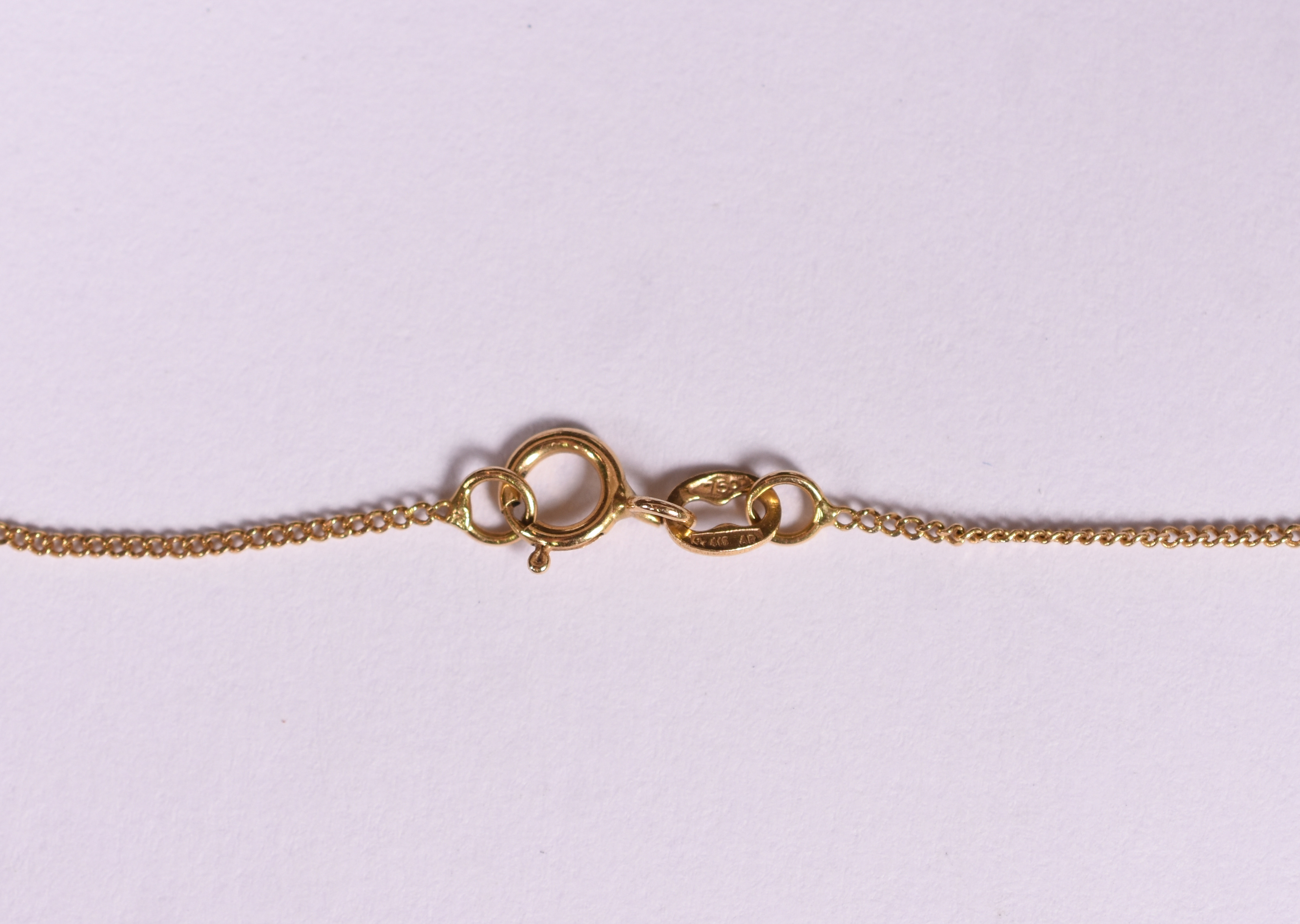 Gargantilha de ouro 18 k com pingente Nossa Senhora Aparecida. 60 cm... - foto 4 de 4
