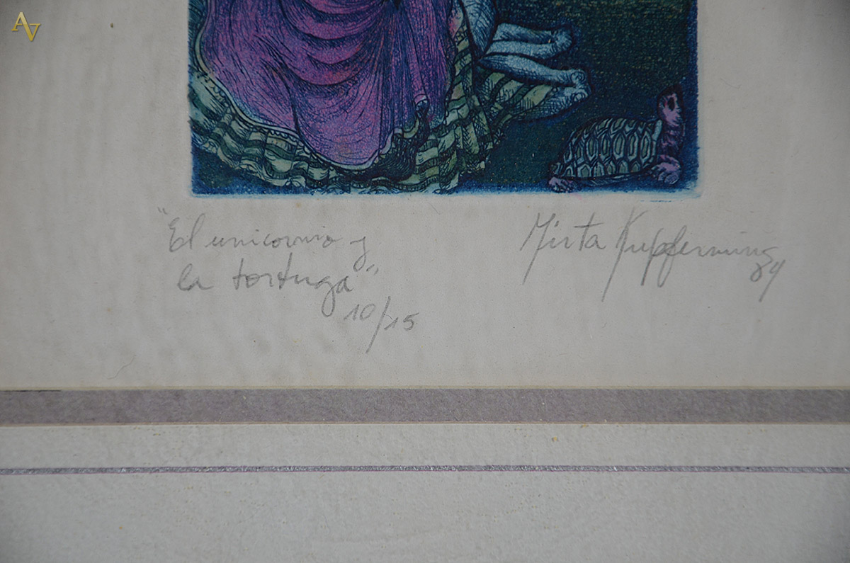 MIRTA KUPFERMINC - "El unicórnia e la tortuga" 10/15 - 8 x... - foto 3 de 4