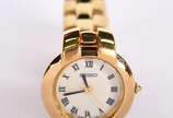 Relógio Seiko feminino, dourado, mostrador em a... - Relógio Seiko feminino, dourado, mostrador em algarismos romanos. Novo.