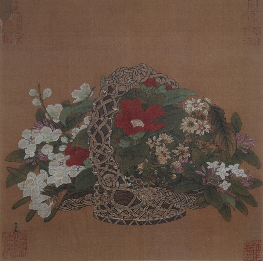 Quadro duplo oriental com monograma - pintura sobre papel - 23 x 27 e... - foto 3 de 3