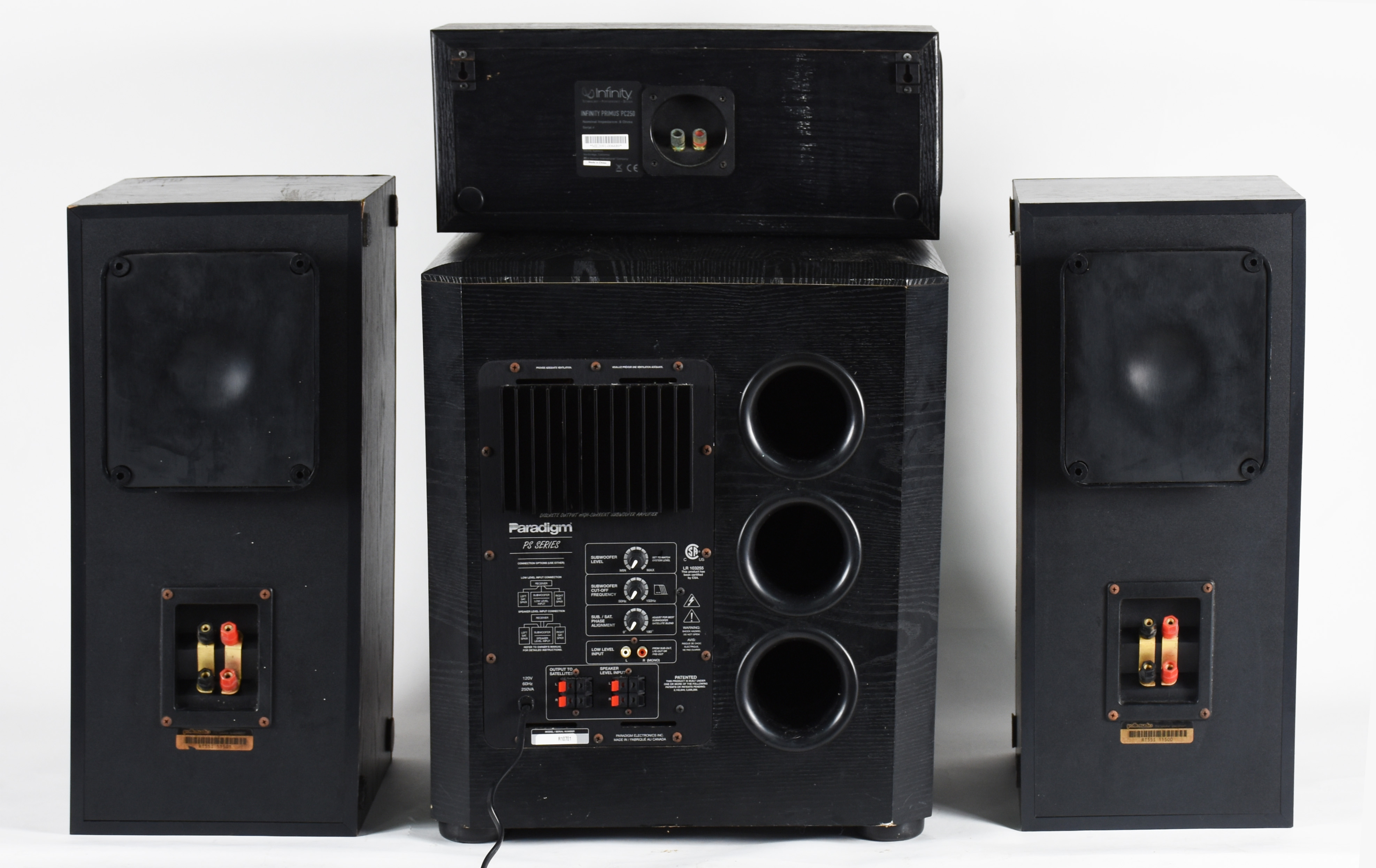 Tres caixas de som e 1 subwoofer para home theater. - foto 4 de 6