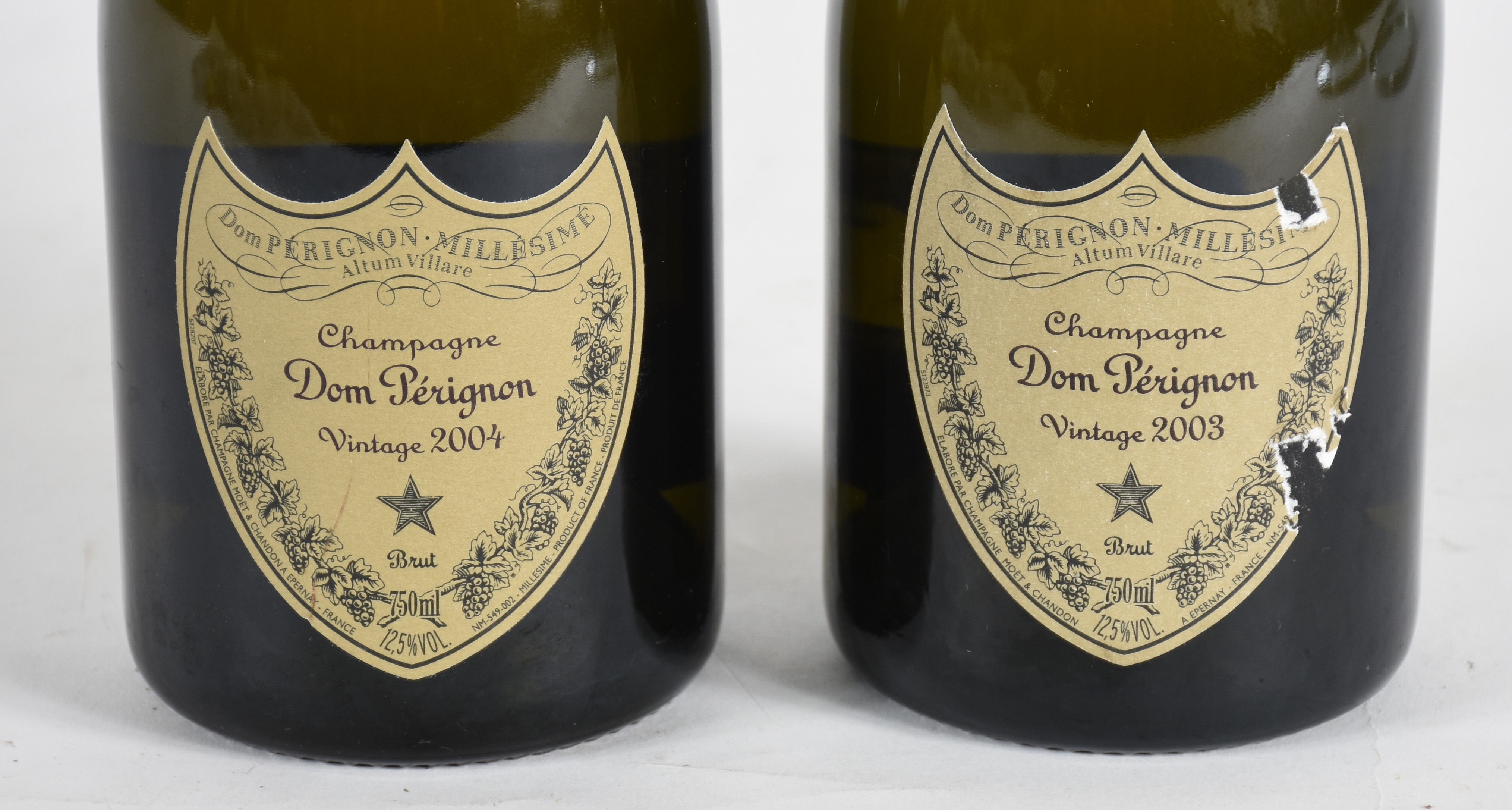 Duas garrafas de Champagne Dom Pérignon Brut , 750ml, Vintage 2003. - foto 2 de 3