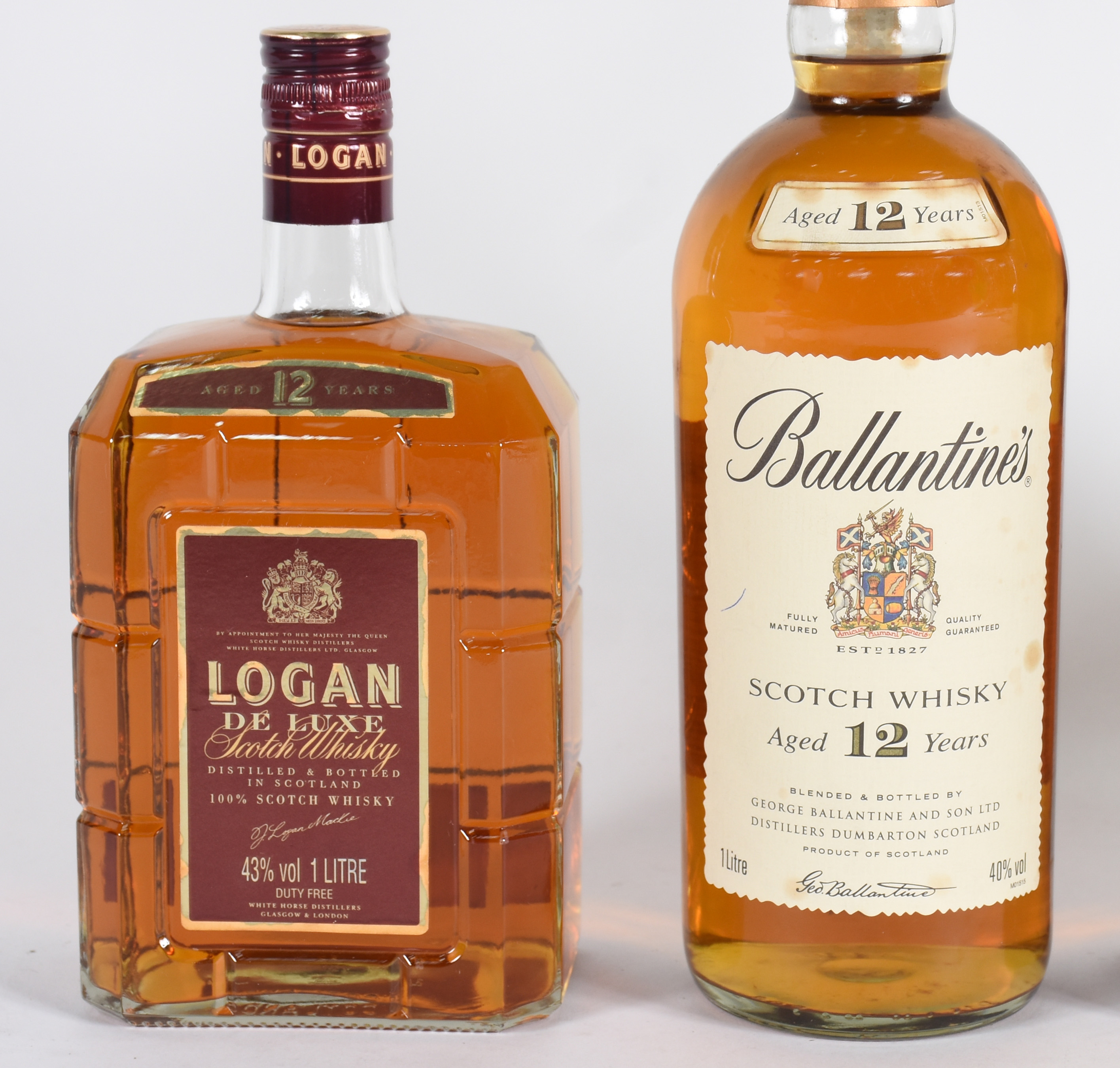 Cinco garrafas diversas de Whisky 12 anos. - foto 2 de 4