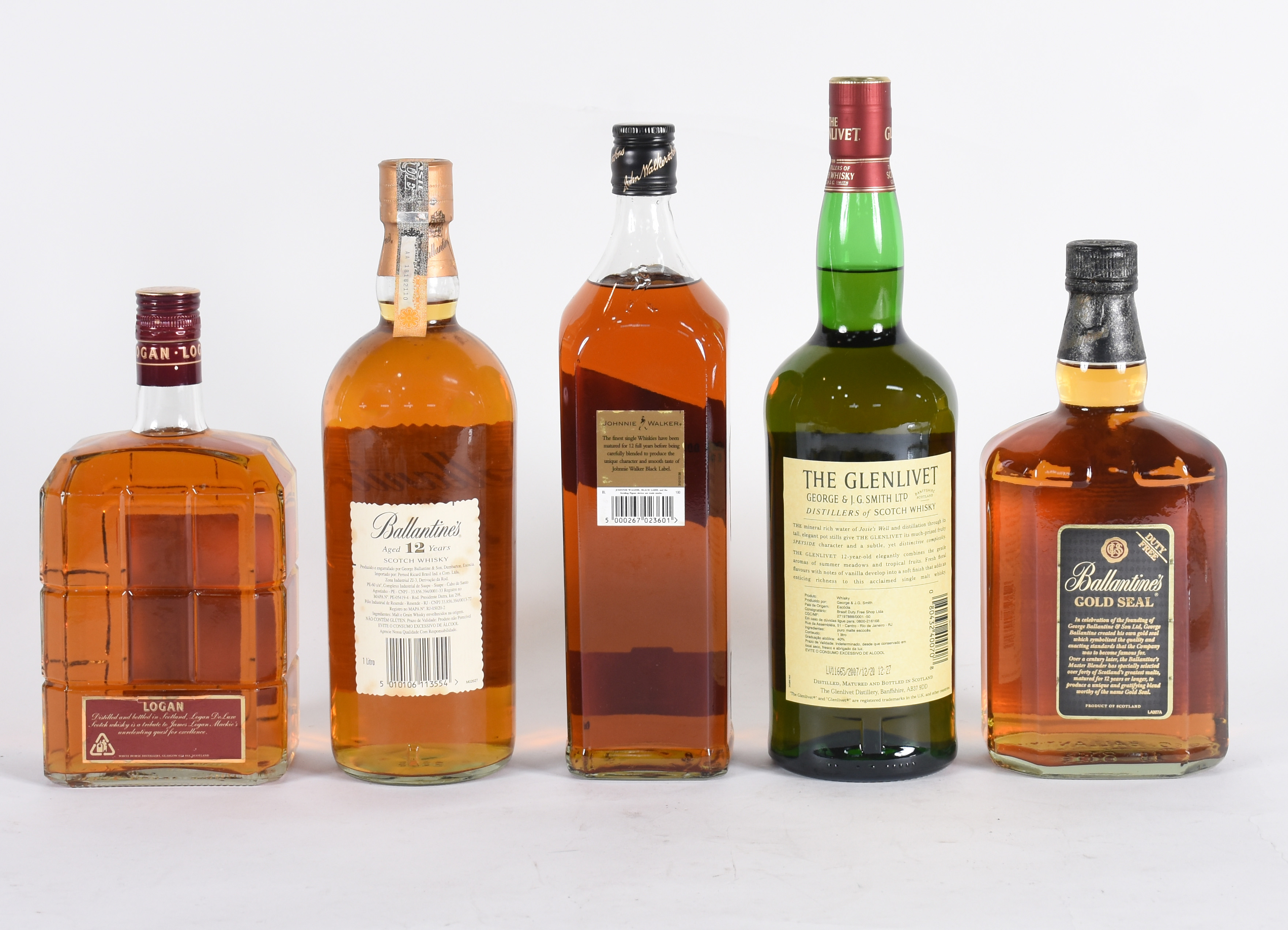 Cinco garrafas diversas de Whisky 12 anos. - foto 4 de 4