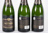 Tres garrafas de Champagne Taittinger Brut 2008... - Tres garrafas de Champagne Taittinger Brut 2008, 750 ml.cada