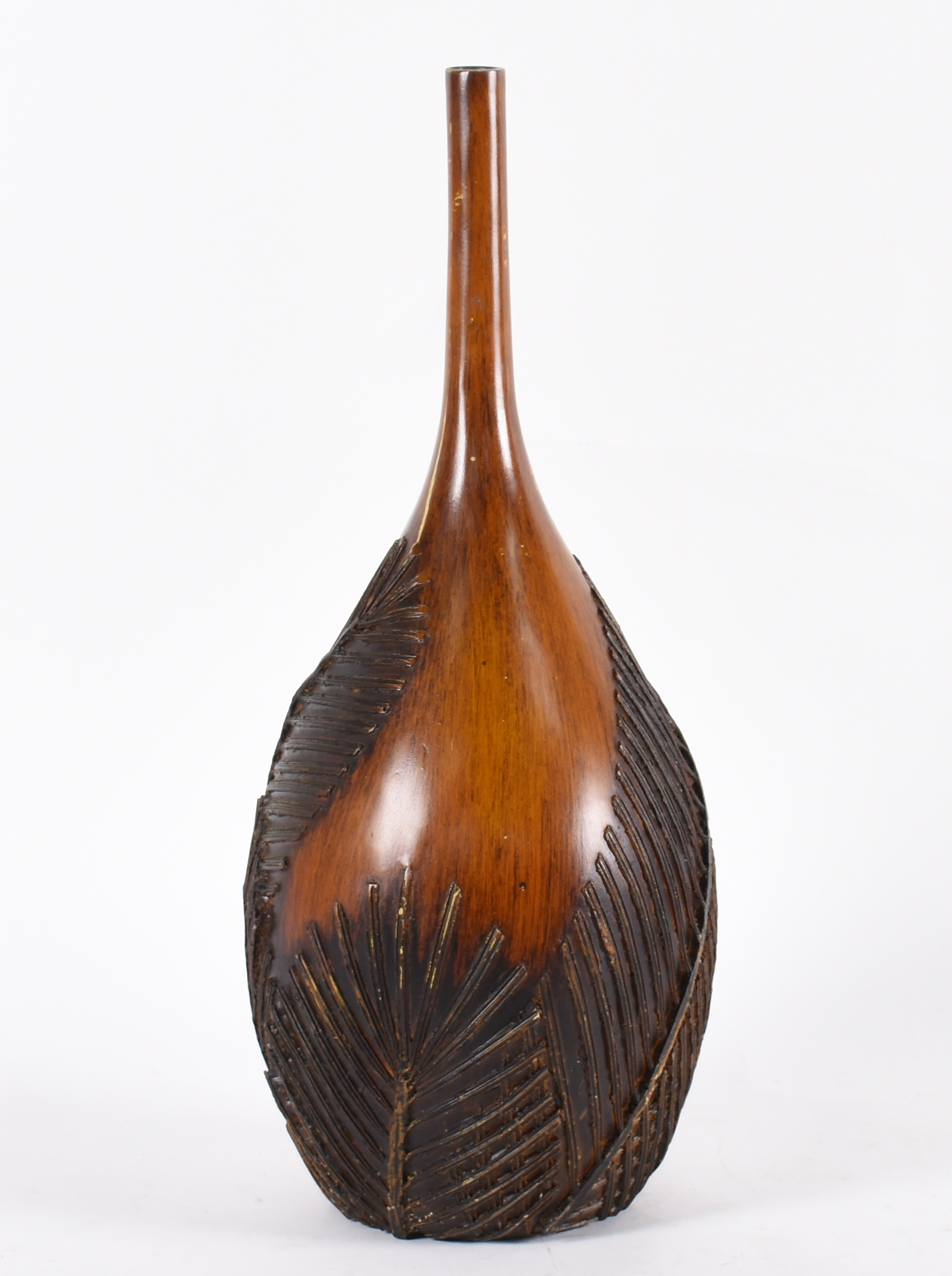Vaso decorativo de madeira. - foto 1 de 2