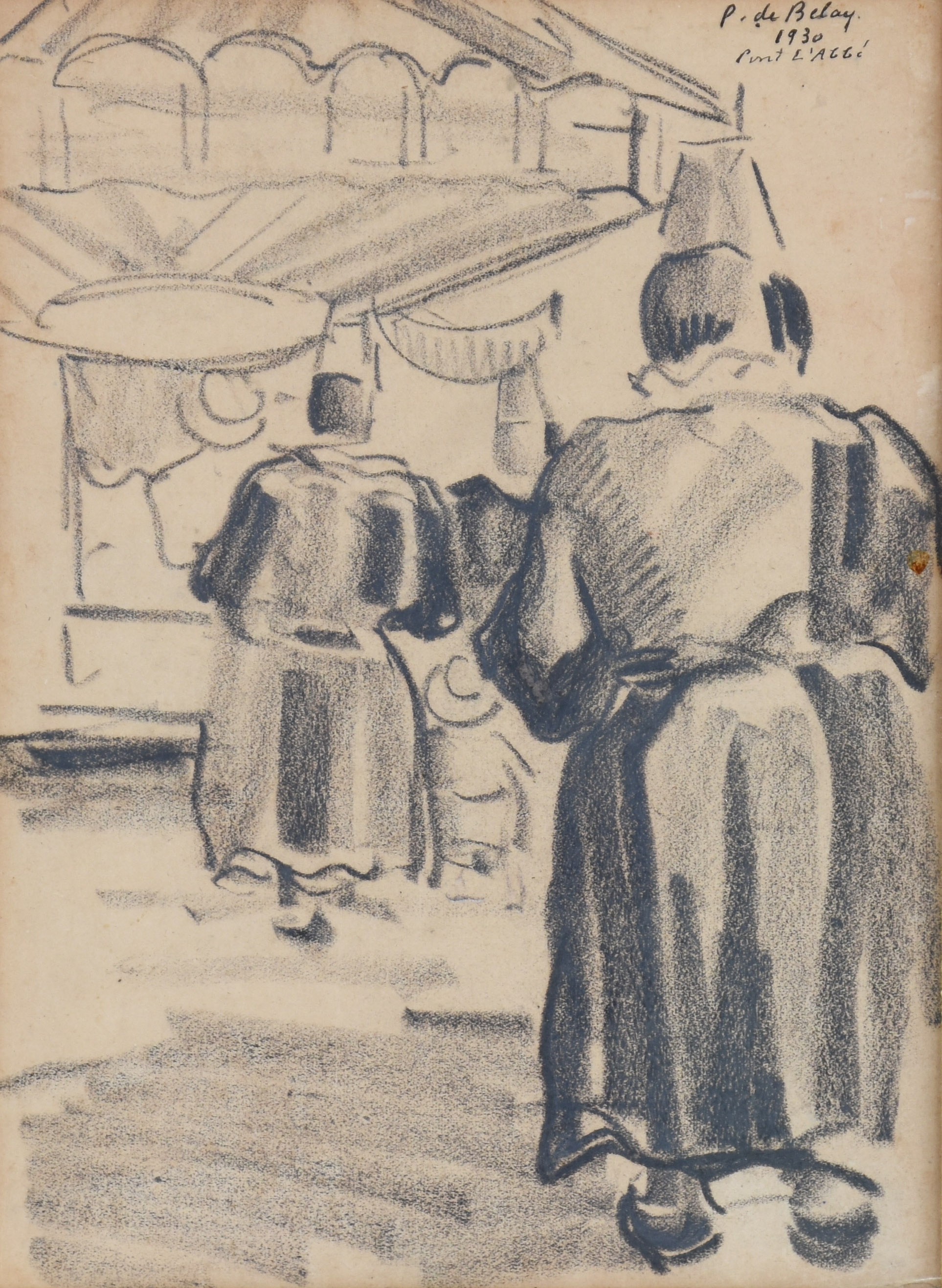 crayon - Datado 1930 - foto 1 de 4