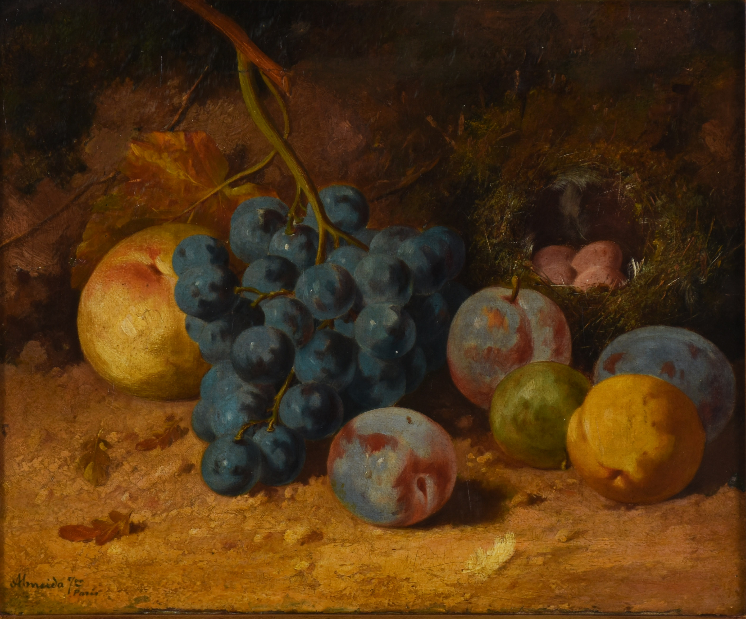 Almeida Júnior (1850-1899), Natureza morta com uvas - foto 1 de 4