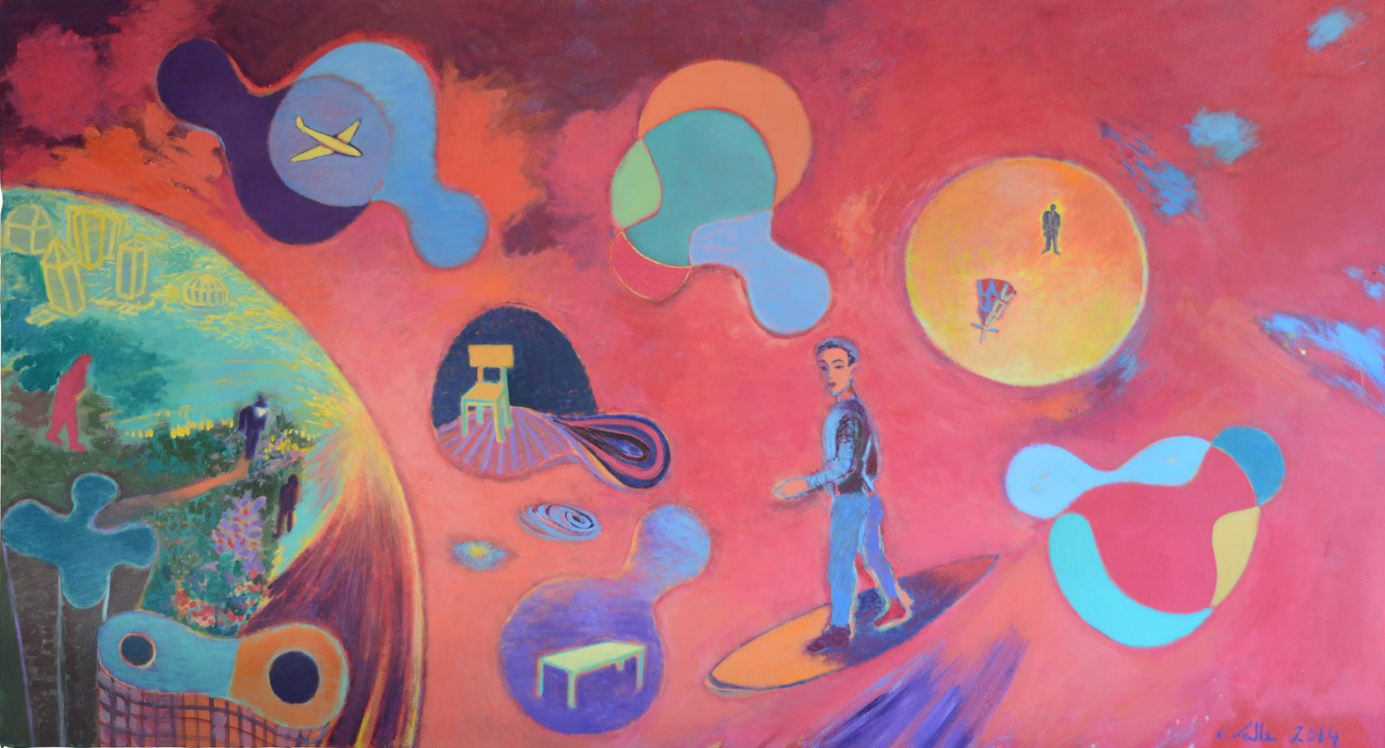 Enéas Valle (1951), Surfista espacial – vermelho, 2014 - foto 1 de 2