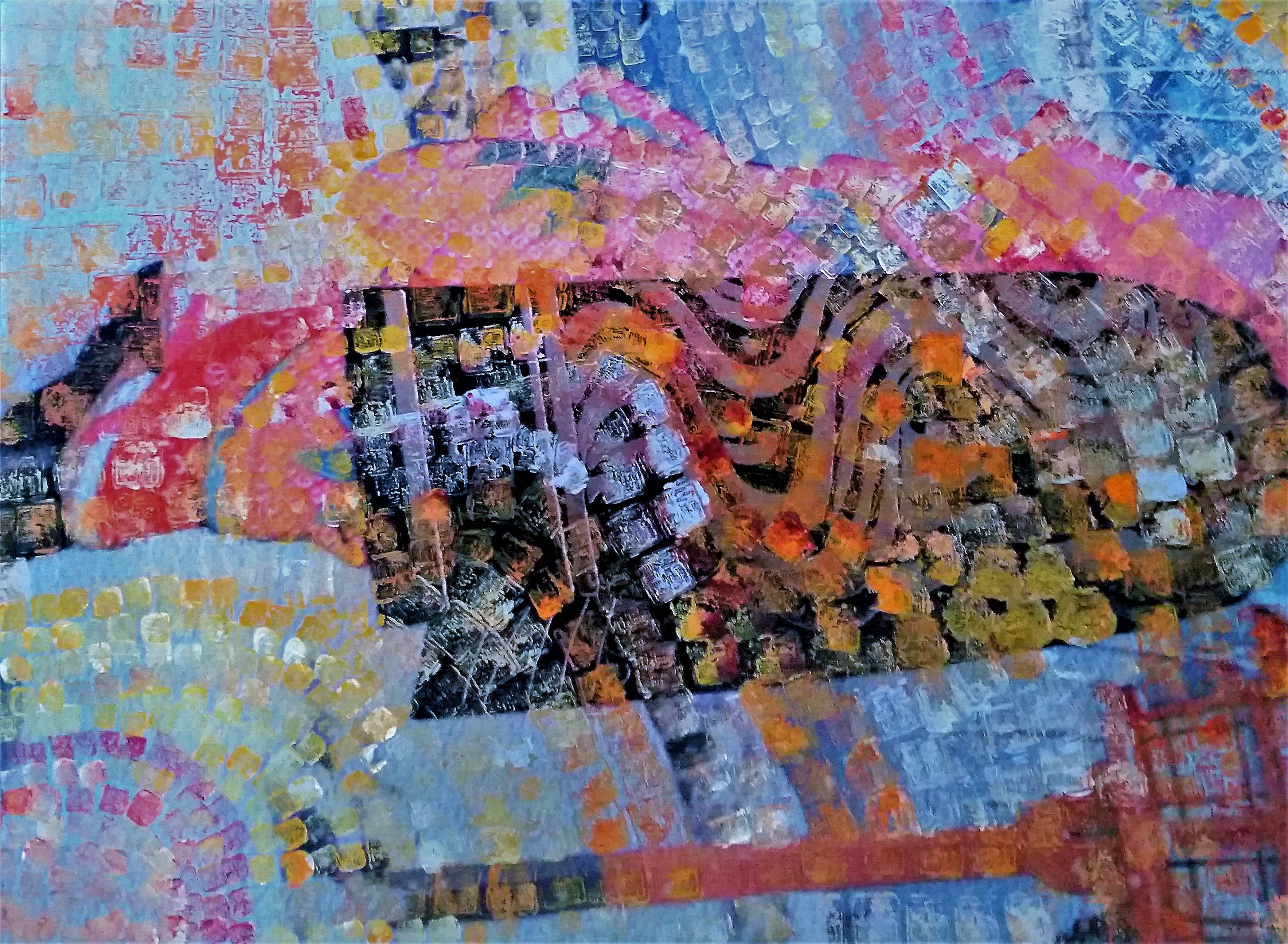 Fotografia/Pintura - Interferência com carimbo de marfim do brasão da... - foto 2 de 2
