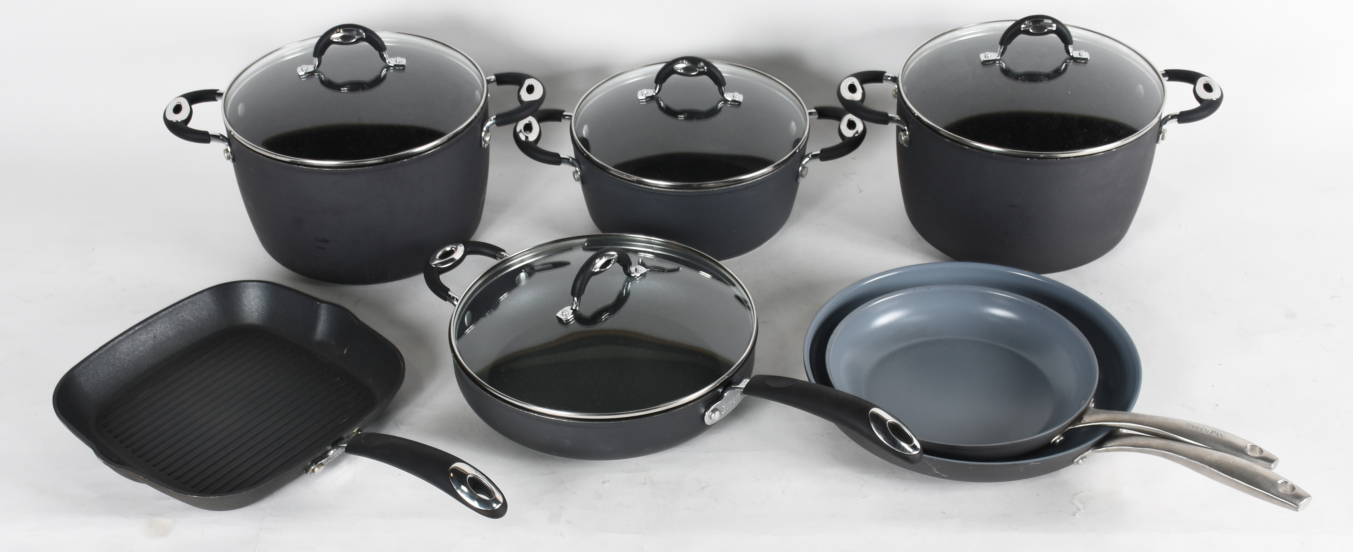Diversas peças para cozinha, sendo 5 panelas italianas de aluminio... - foto 1 de 7