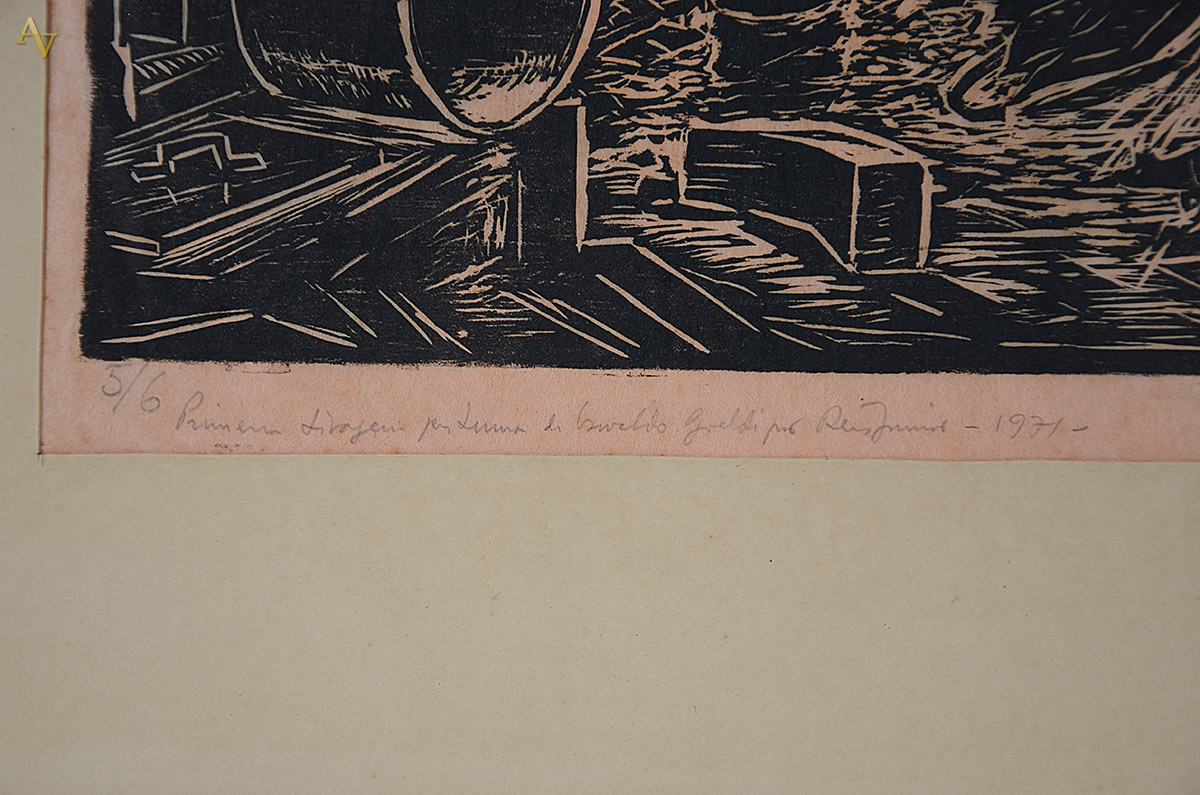 GOELDI, Oswaldo - xilogravura 5/6 - Primeira tiragem póstuma de... - foto 3 de 4