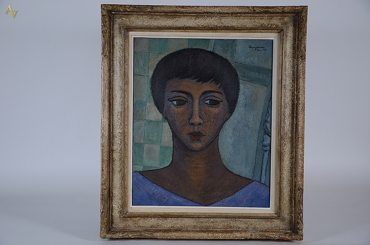 BENJAMIM SILVA - Figura feminina - ost - 60 x 73 - Datado 1956 - foto 1 de 3
