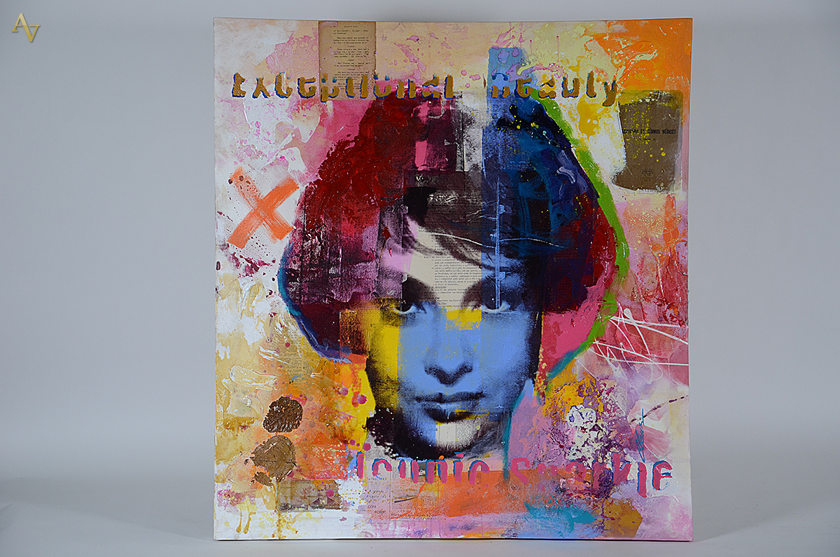 CLAUS COSTA - Elizabeth Taylor - Técnica Mista - 1,10 X 1,20